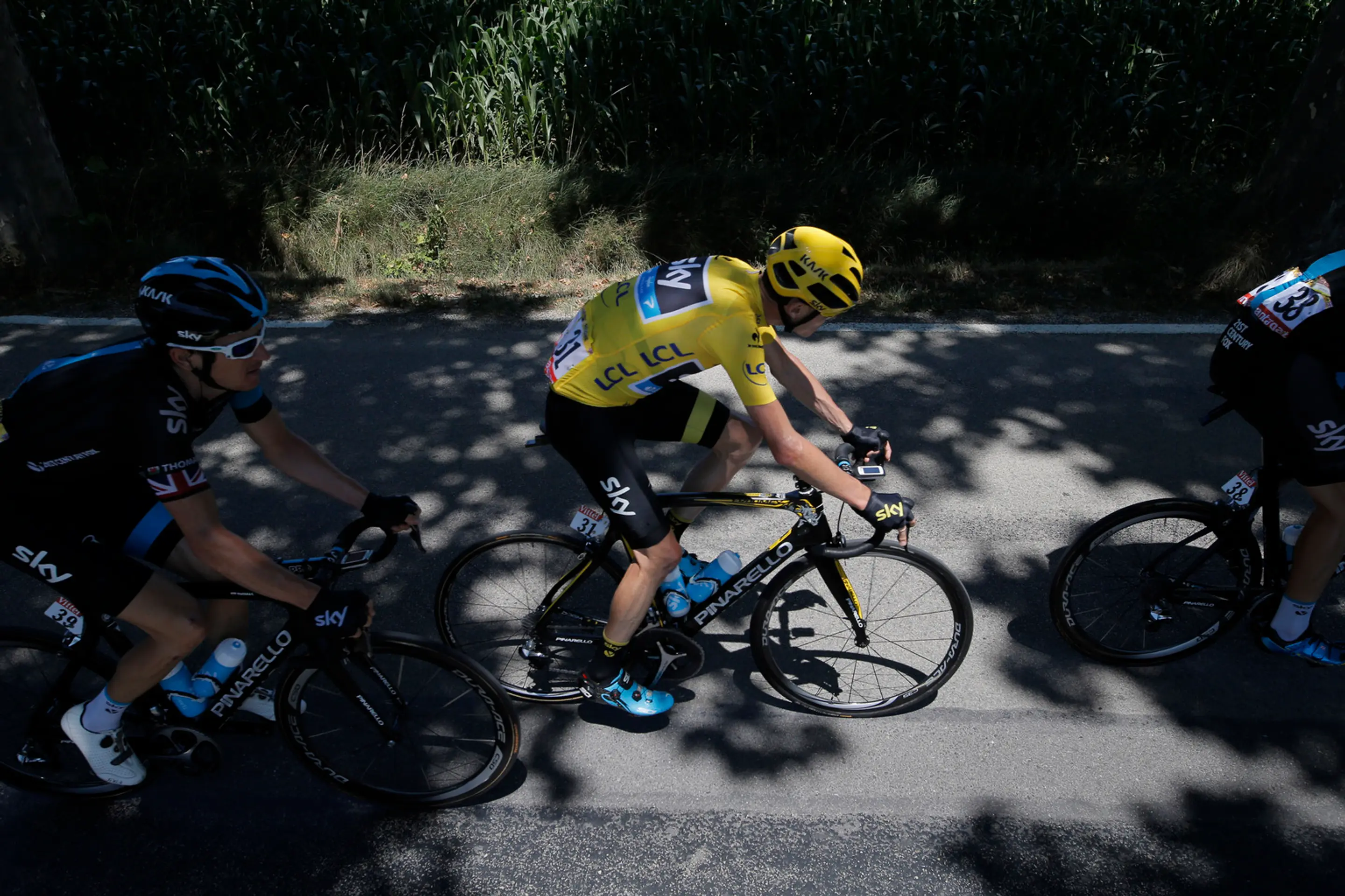 Chris Froome počas 16. etapy 