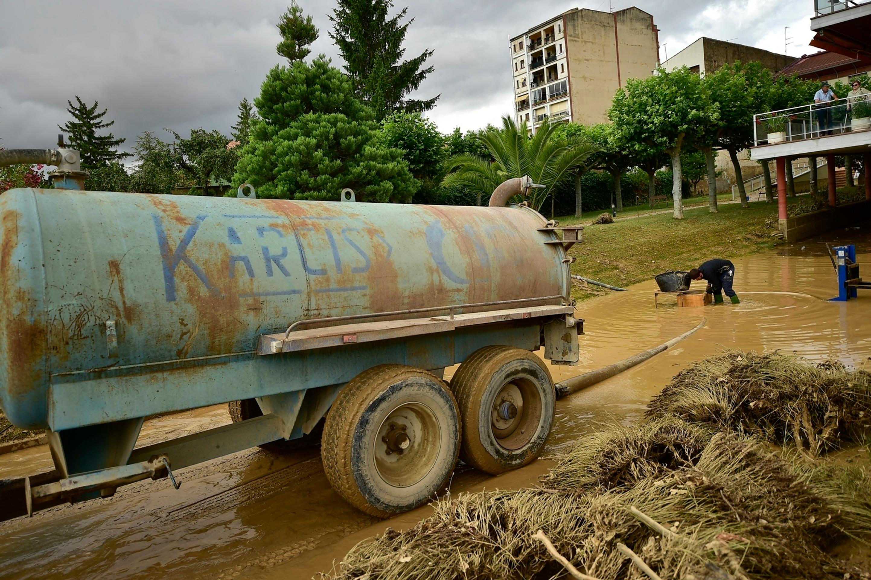 Škody po záplavách v Španielsku.