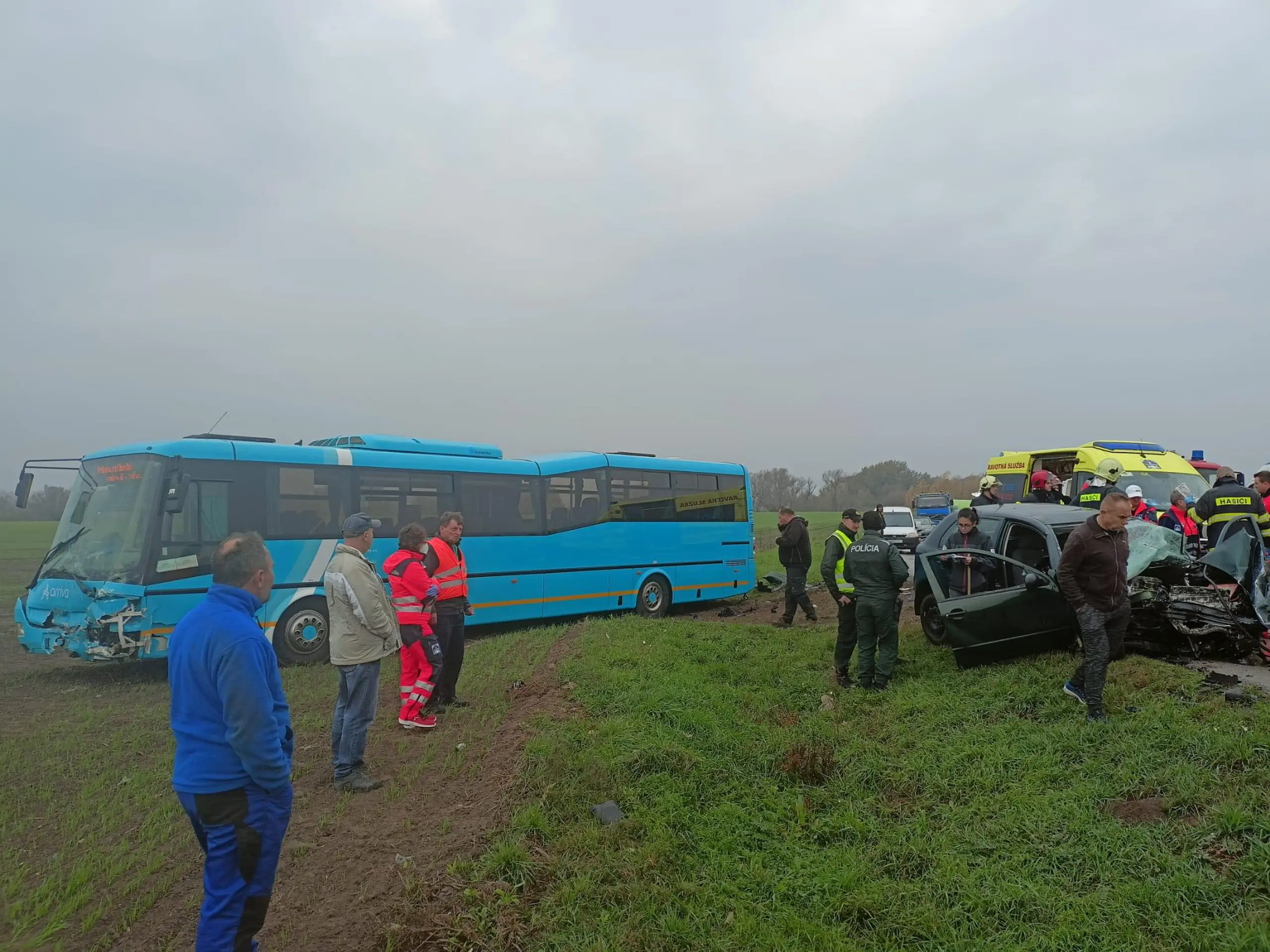 Zásah pri dopravnej nehode Chotín