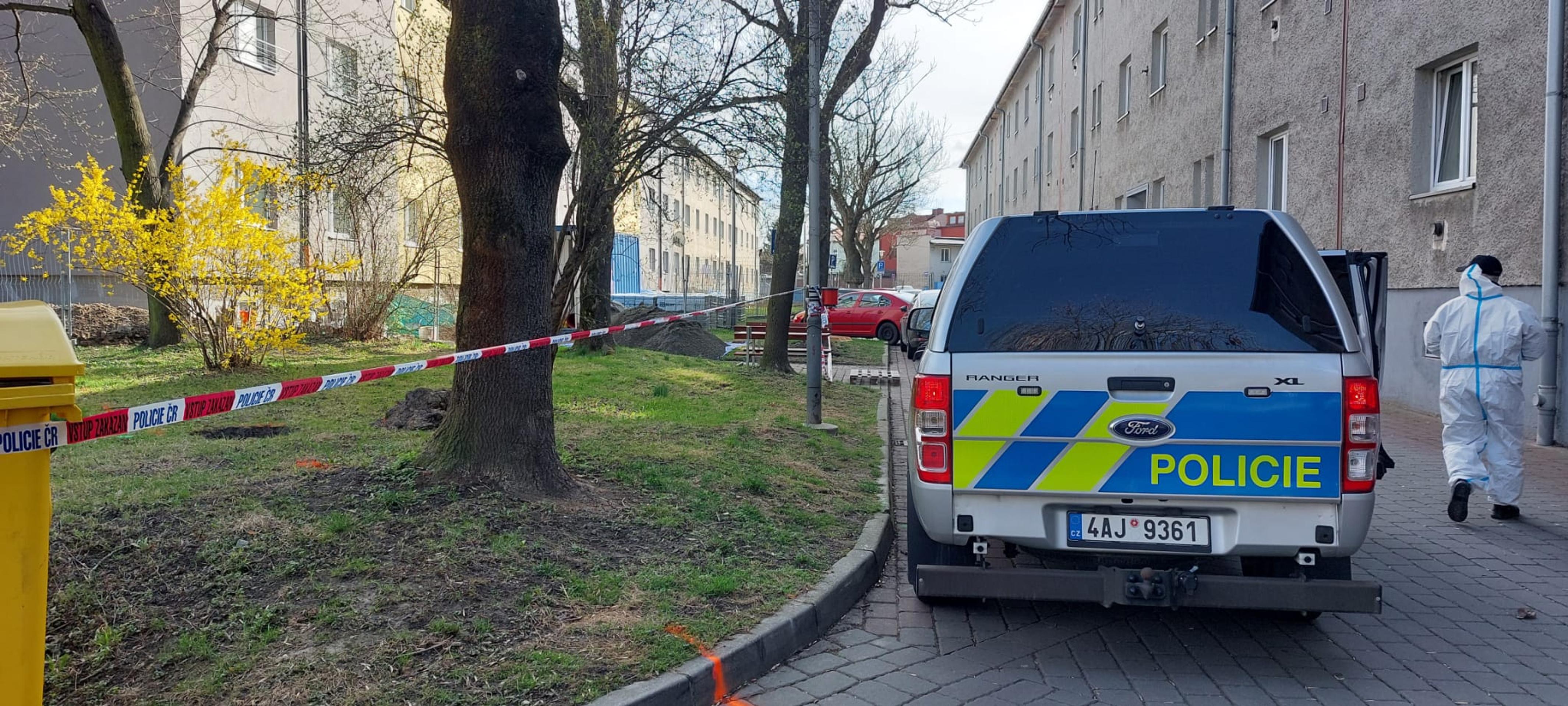 Ohradené miesto po výbuchu v Ostrave.