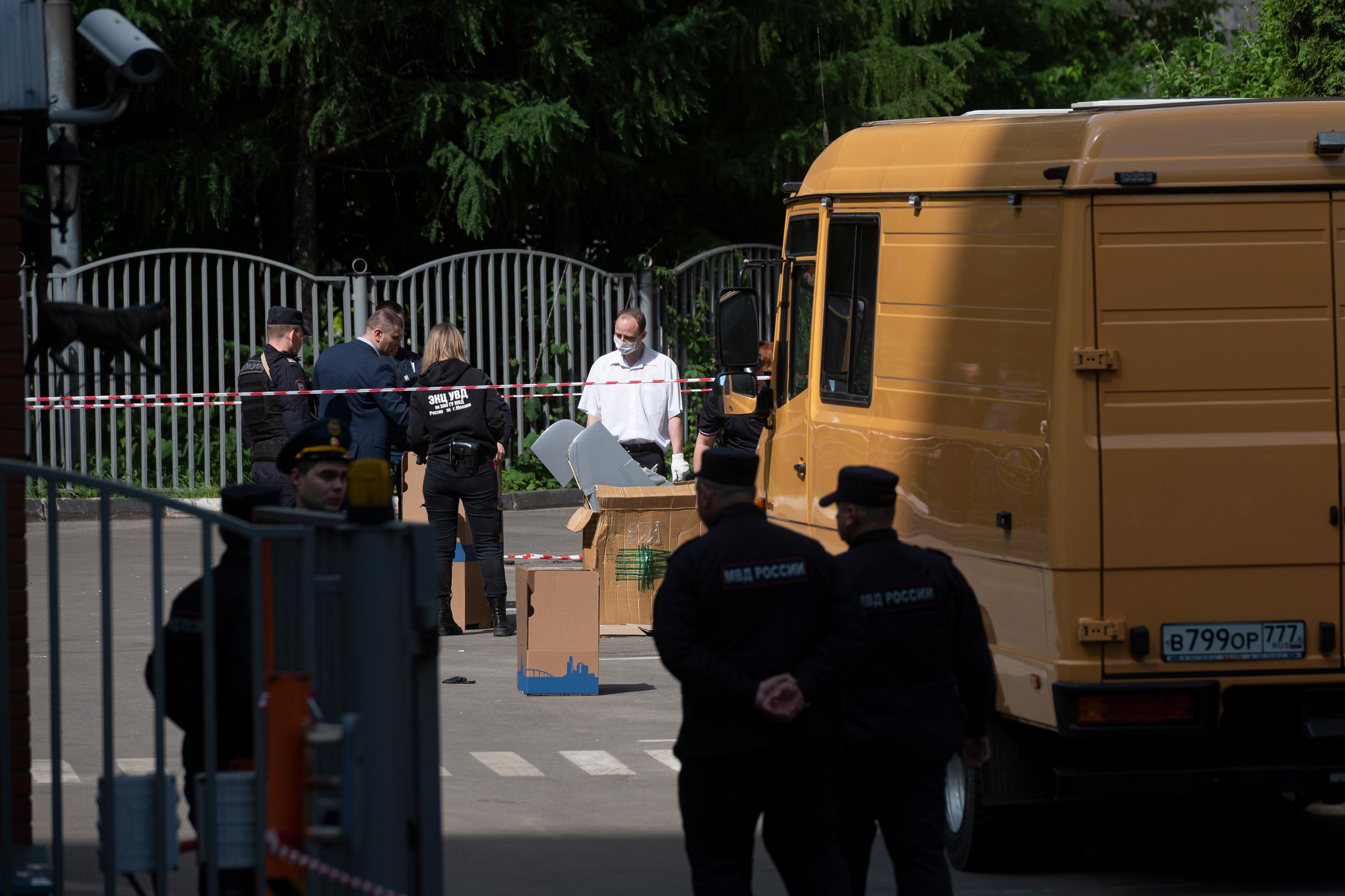 Útok dronmi v Moskve.