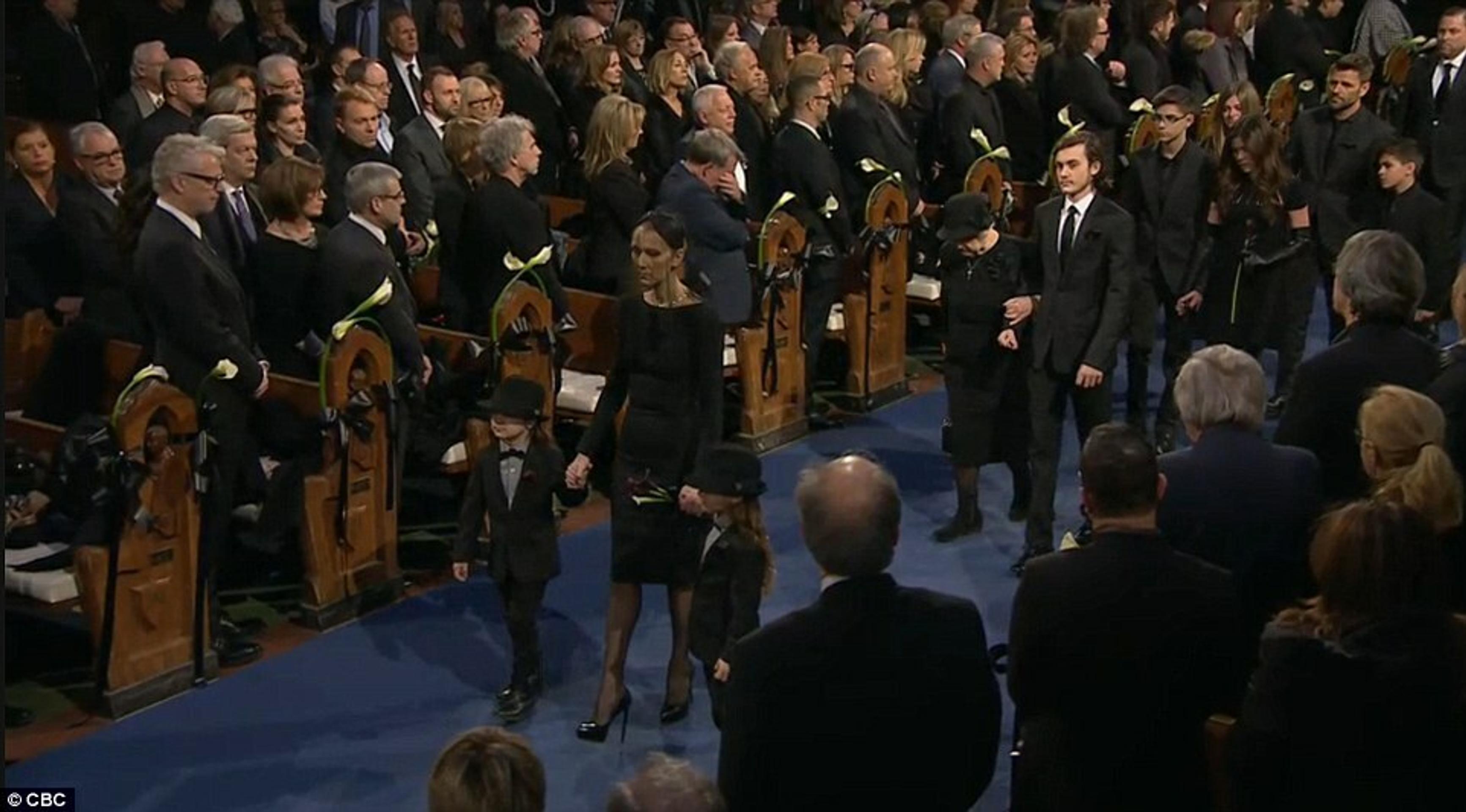 Pohreb manžela Celine Dion