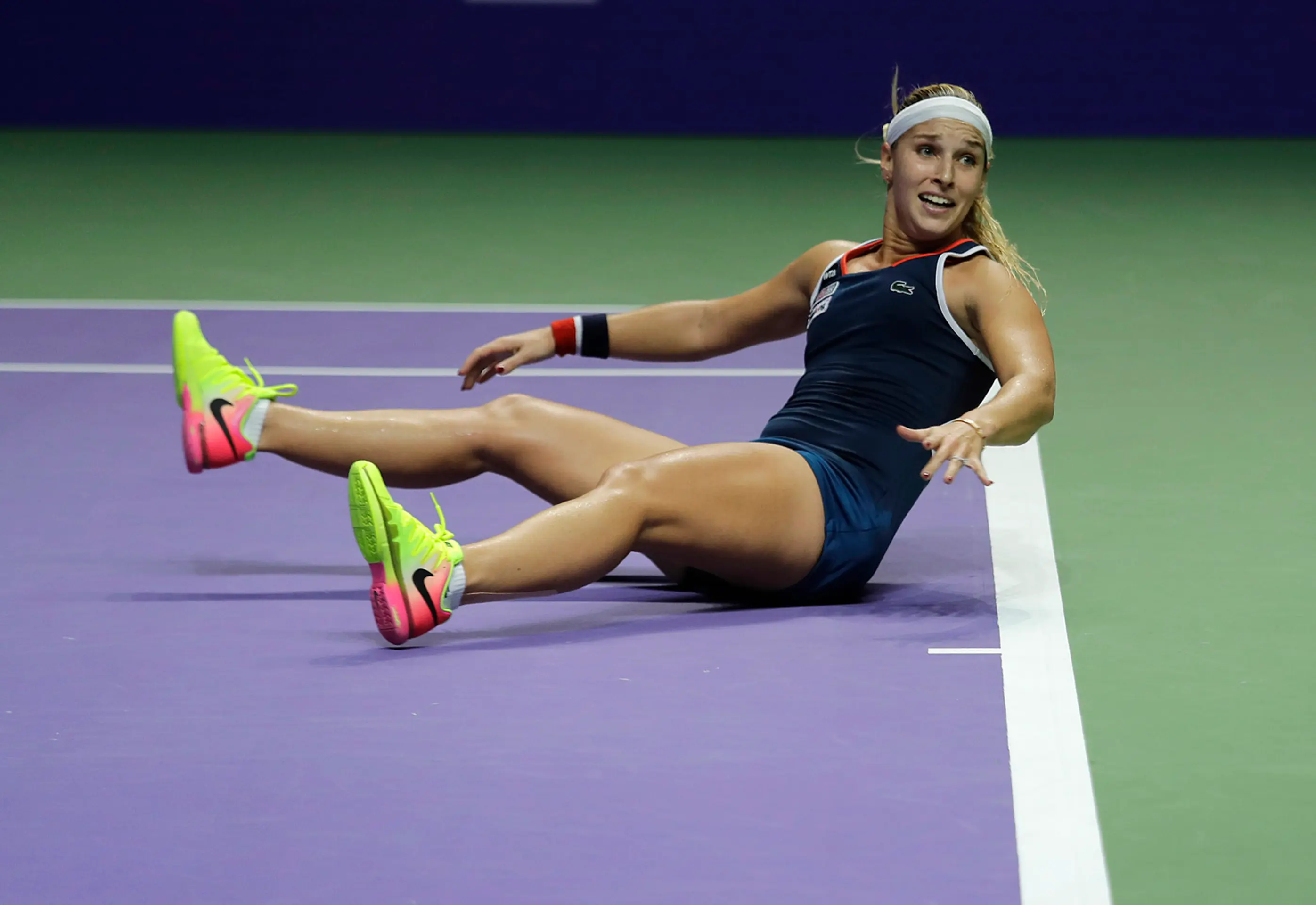 Dominika Cibulková po víťaznom fifttíne.