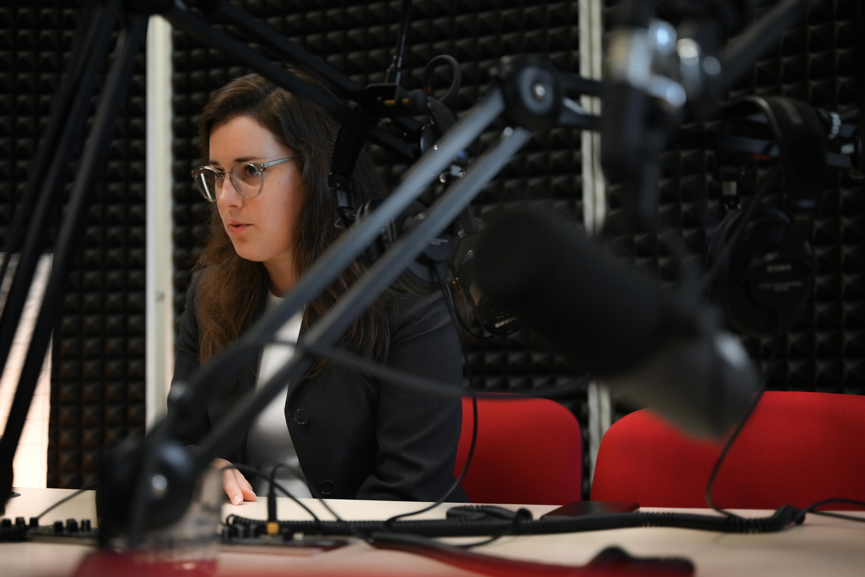 Nahrávanie rozhovoru.