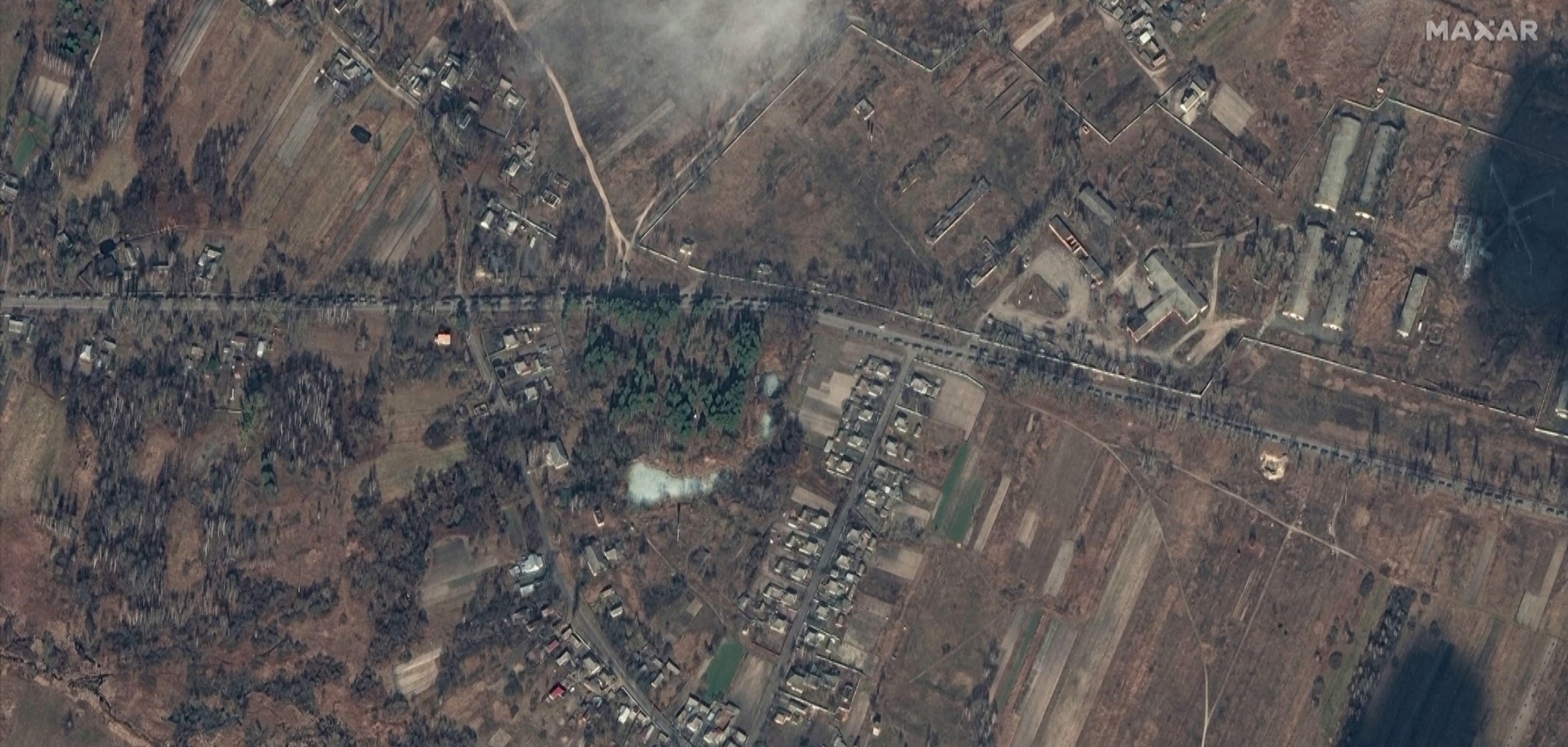 Ruský konvoj smerujúci do Kyjeva