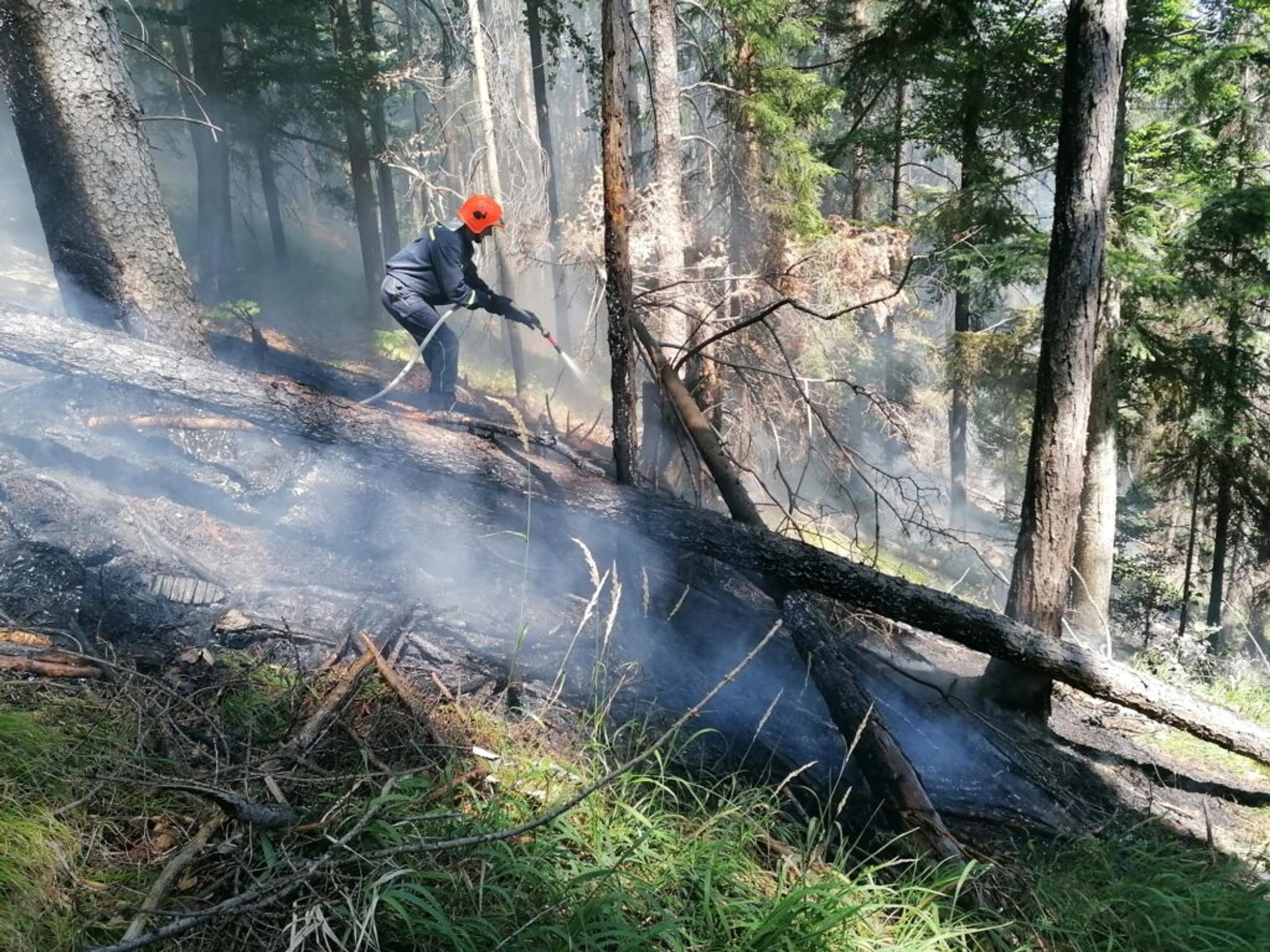 Hasenie požiaru v NP