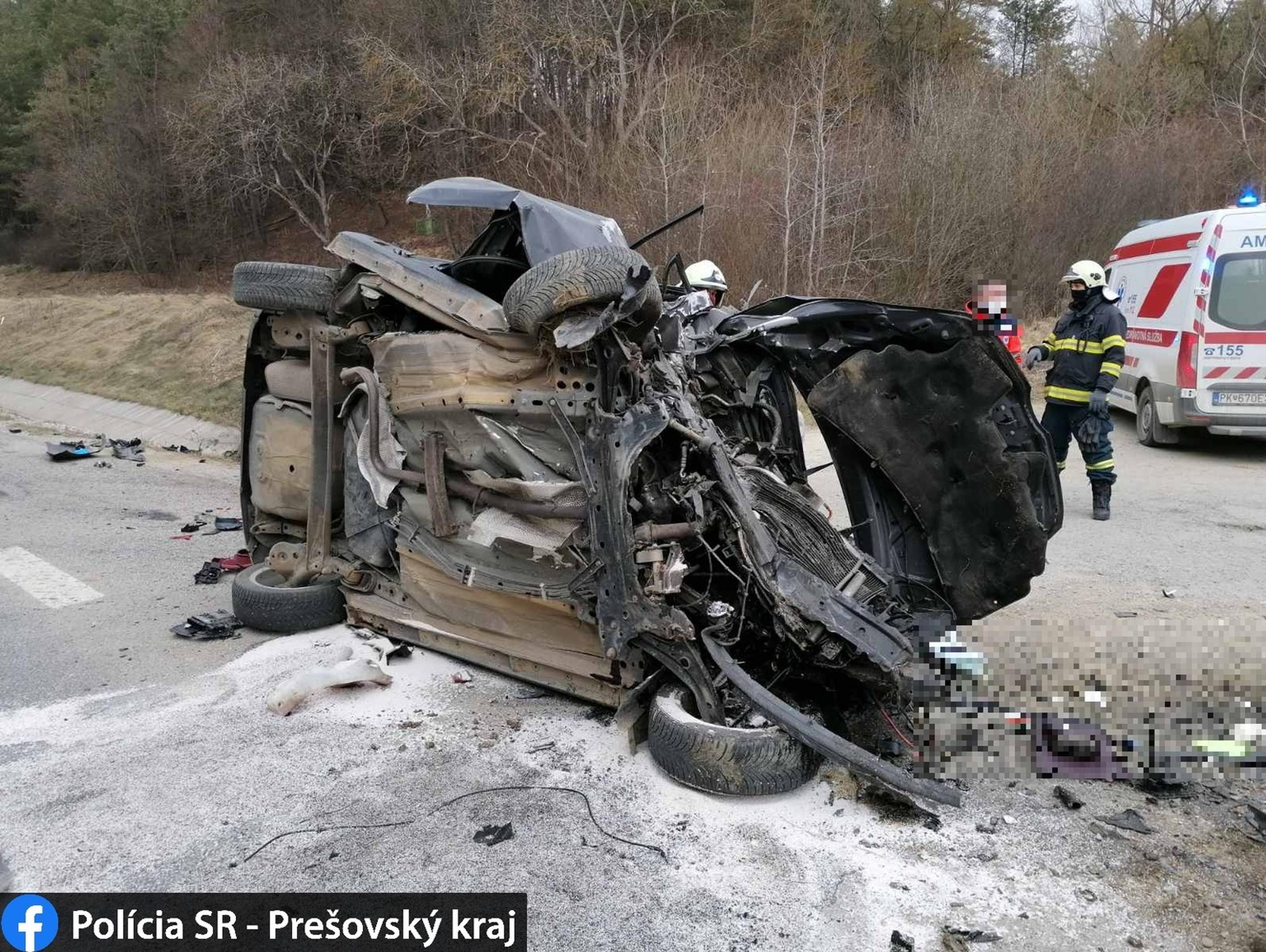 Nehoda pri obci Bertotovce.