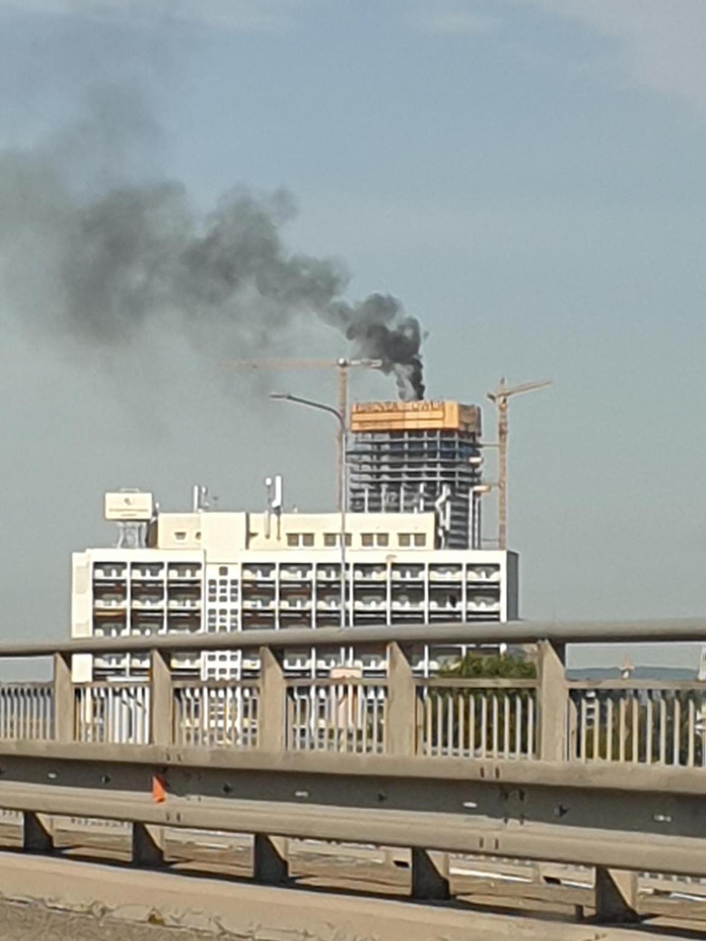 Požiar Eurovea Tower
