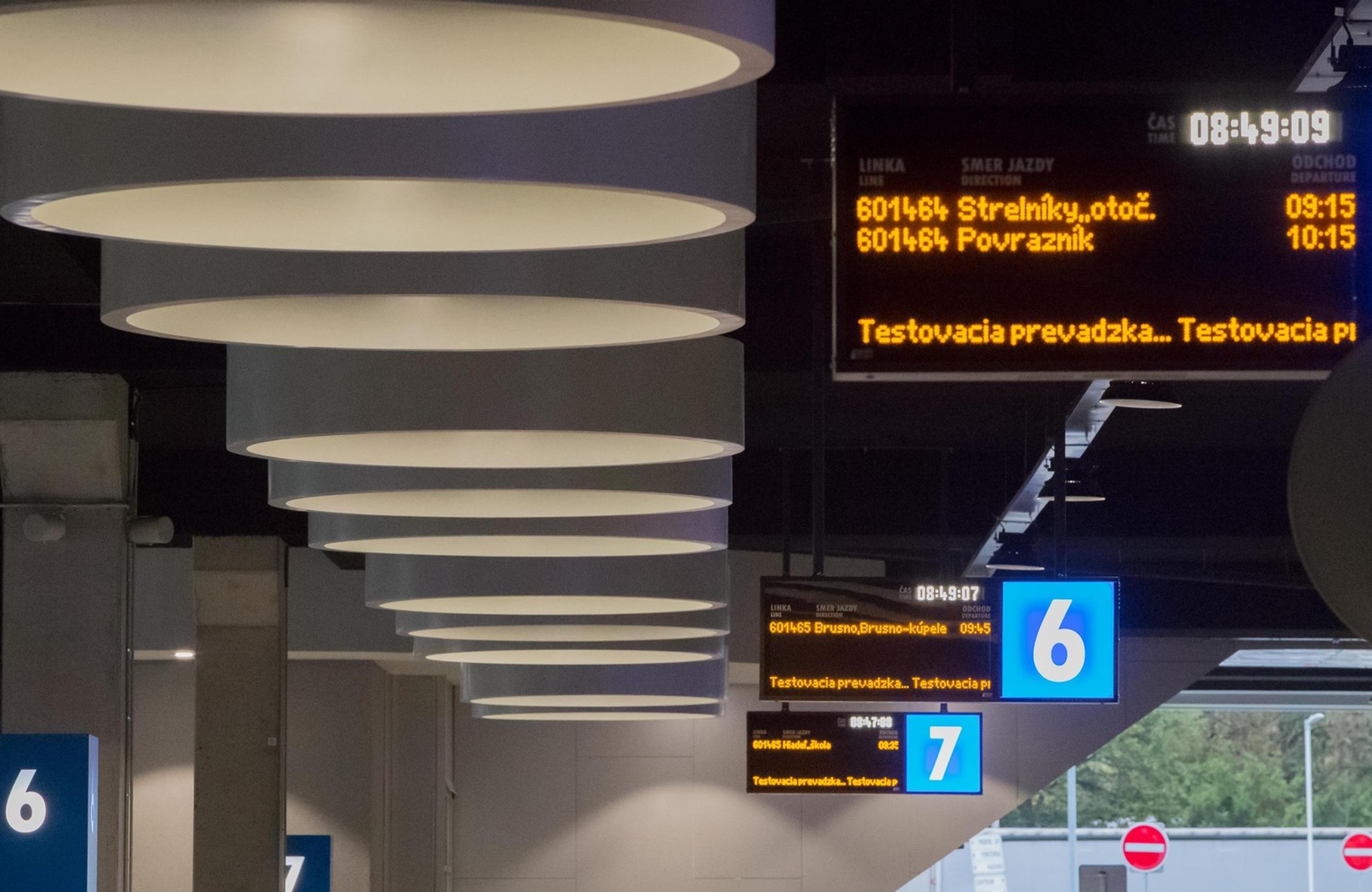 Autobusová stanica v Banskej Bystrici.