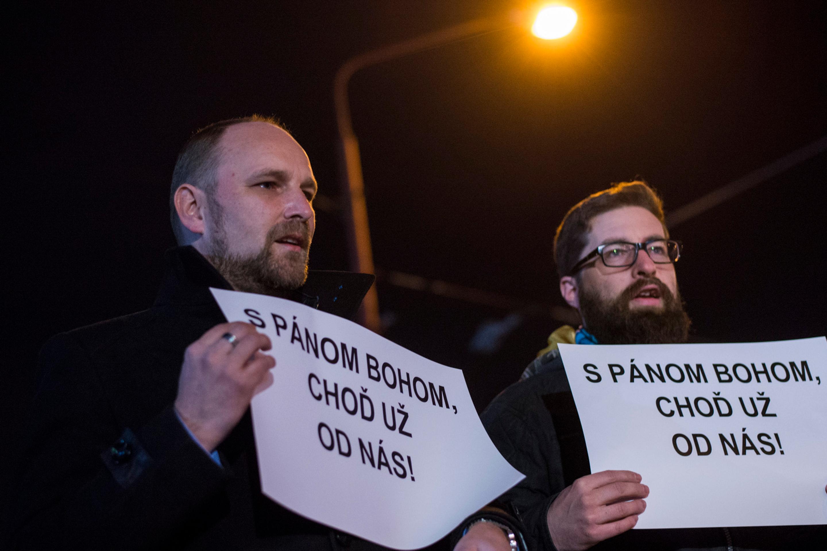 Poslanci Jozef Viskupič a Martin Poliačik