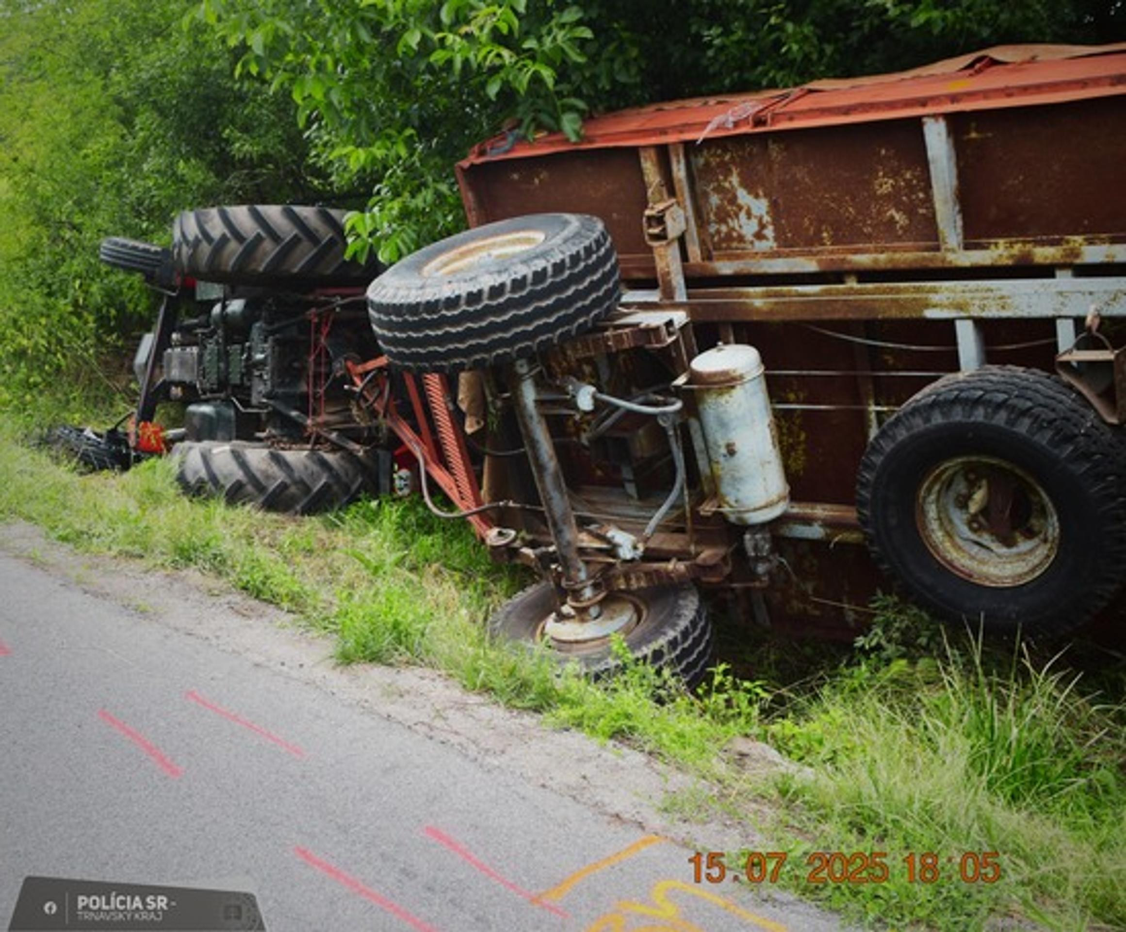 Po príchode polície bol vodič podrobený dychovej skúške