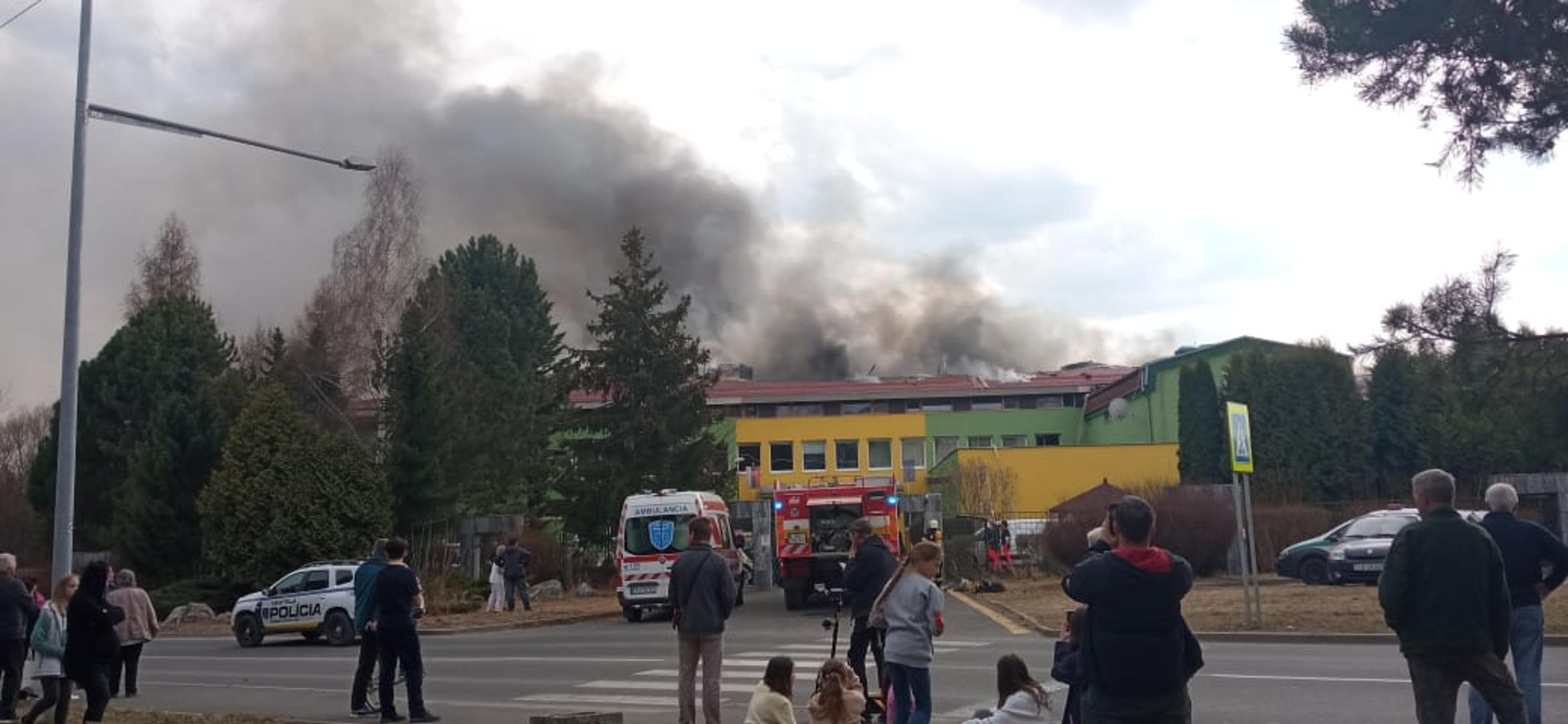 Požiar v Spišskej Novej Vsi.