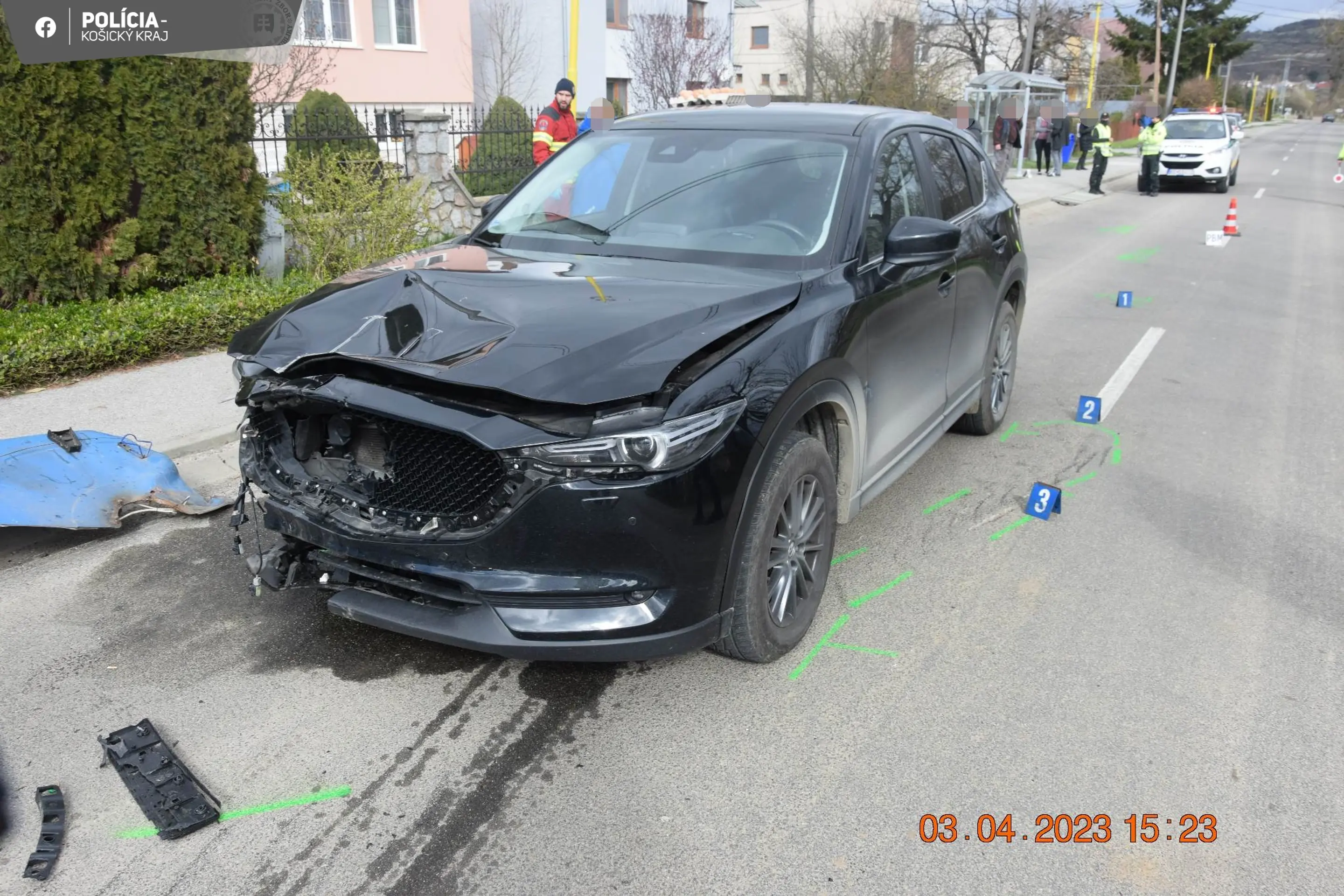 Tragická nehoda v obci Sady nad Torysou.