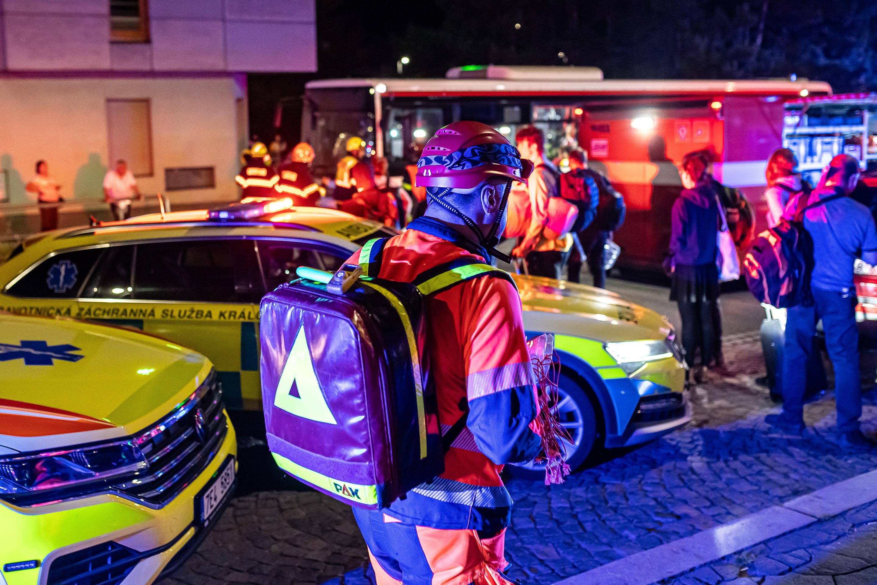 Zrážka vlakov v Pardubiciach.