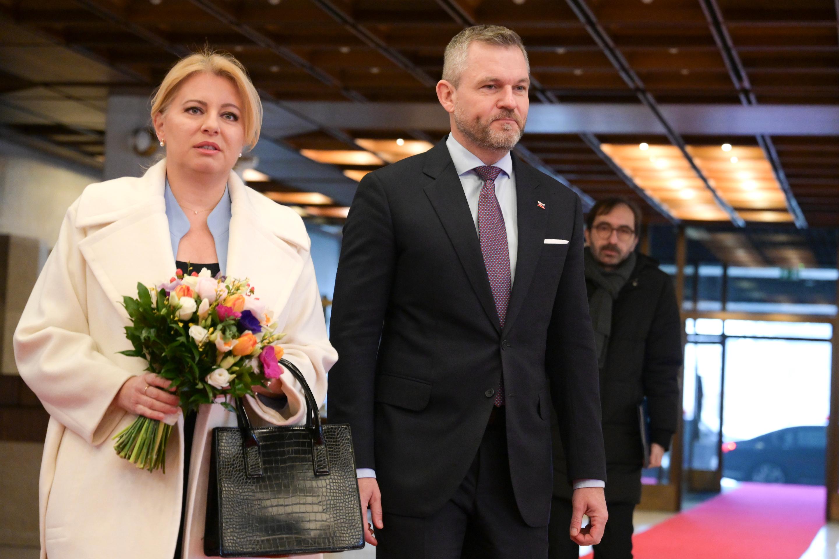 Prezidentka Zuzana Čaputová a predseda NR SR Peter Pellegrini.