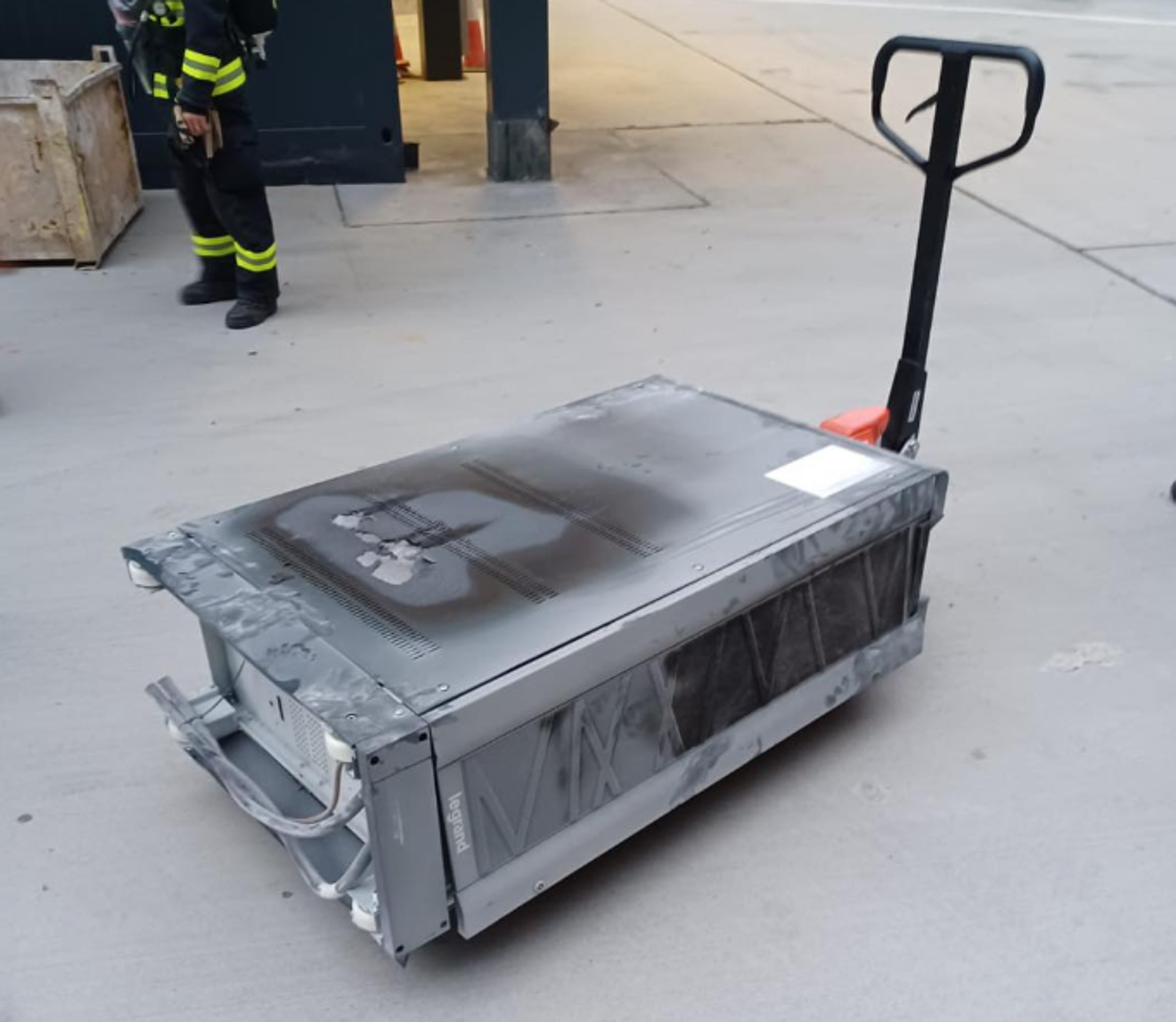 Požiar na Autobusovej stanici Nivy.