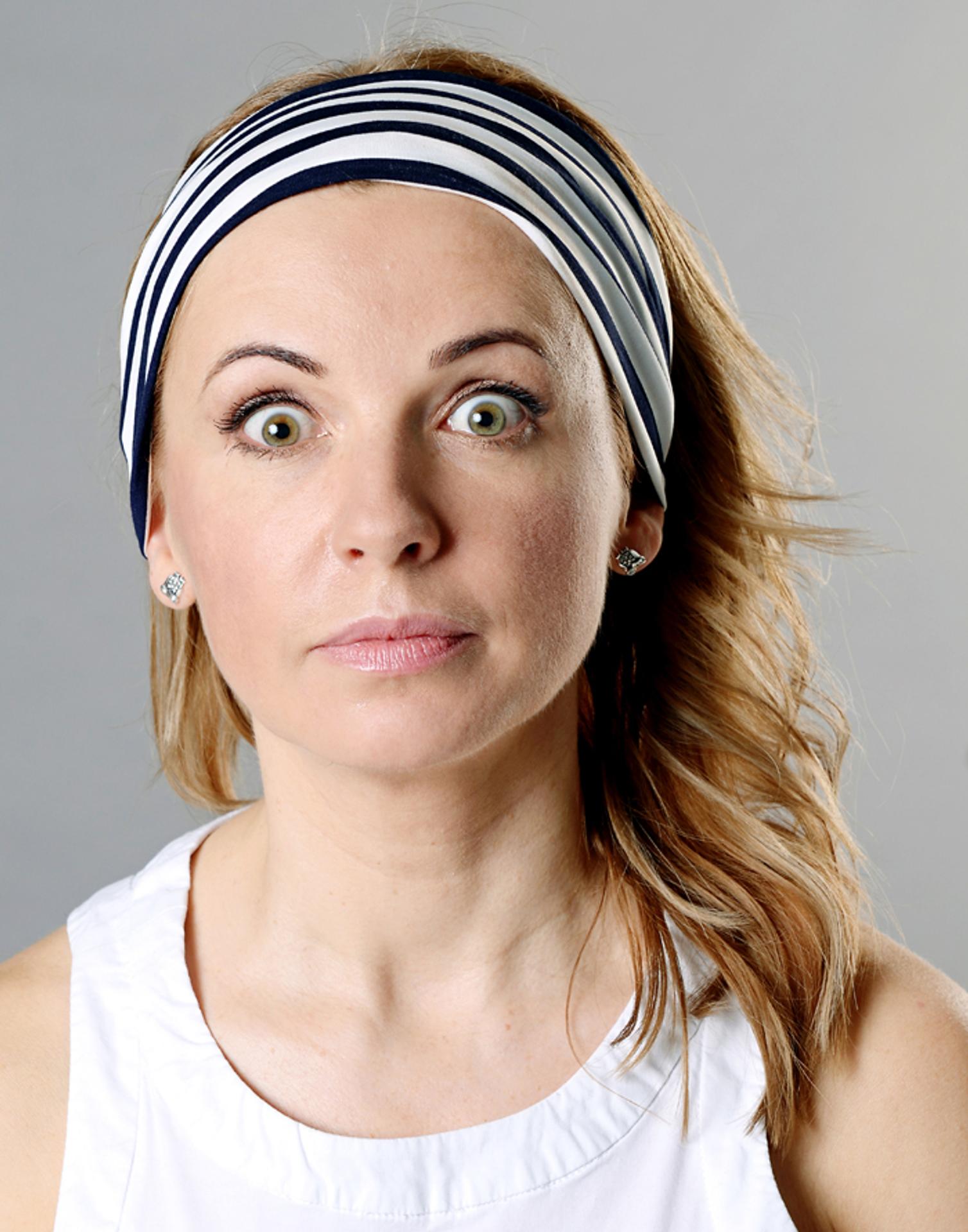 Cvik tvárovej gymnastiky.