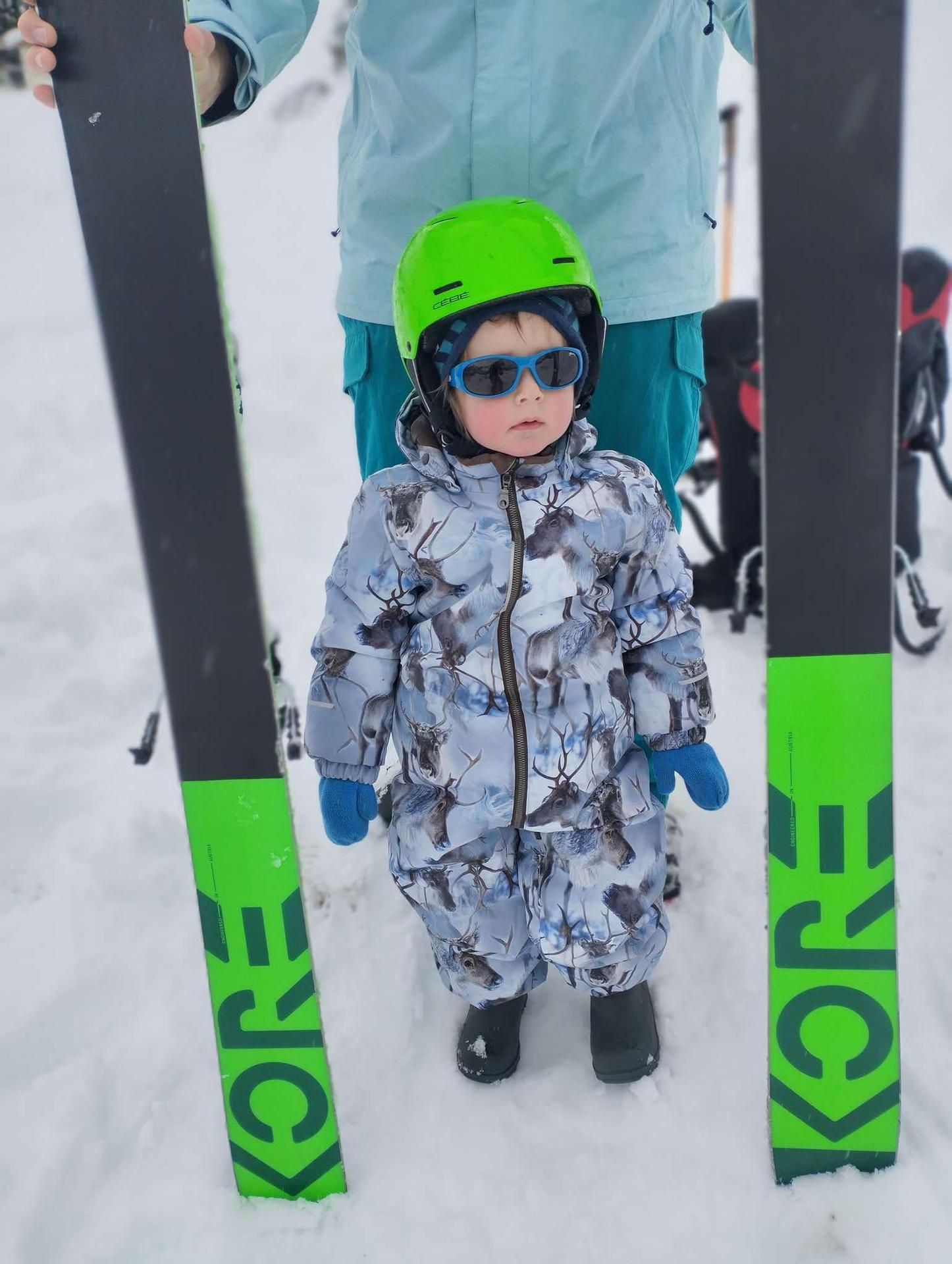 Lyžovačka s dieťaťom 