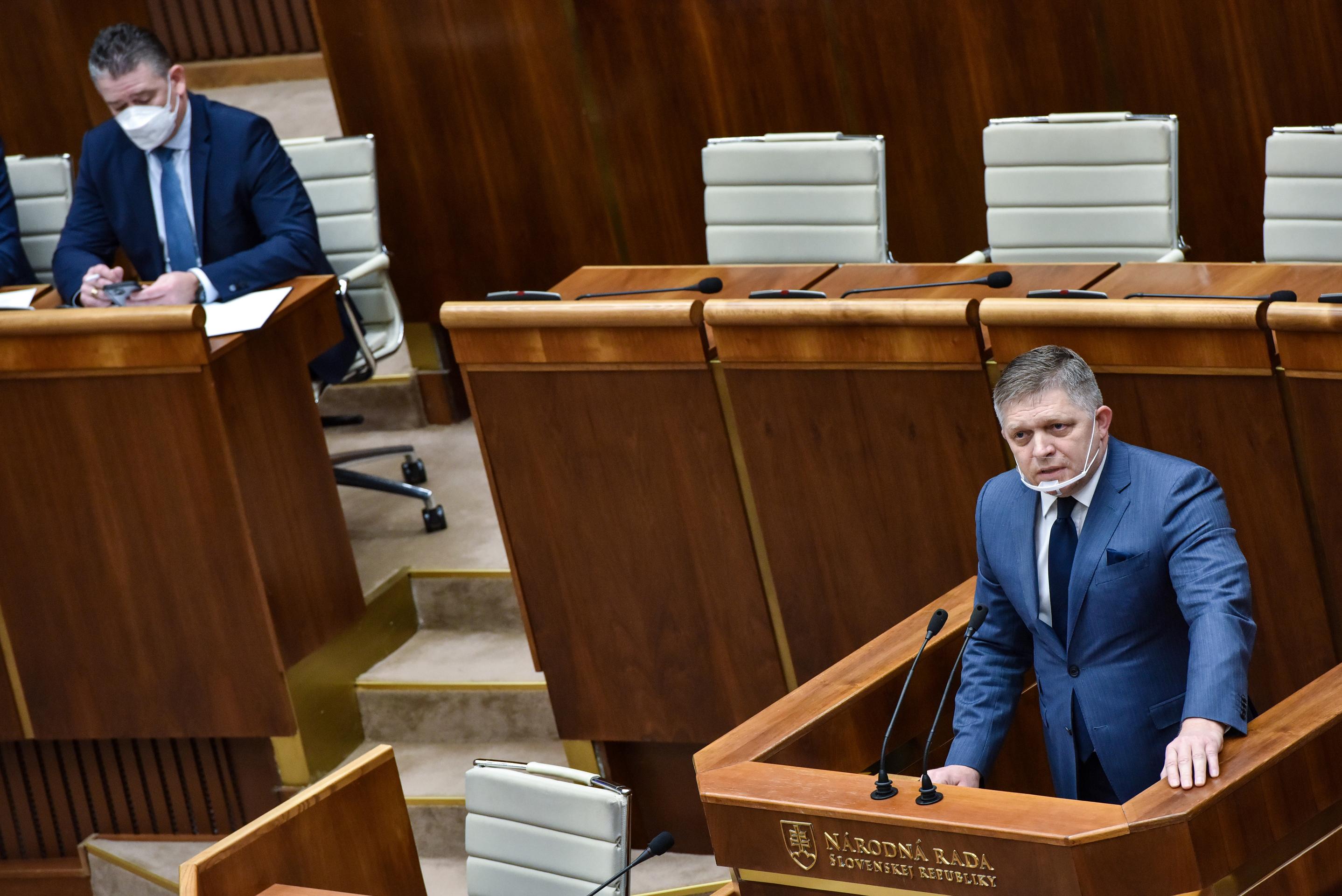 Roman Mikulec a Robert Fico.