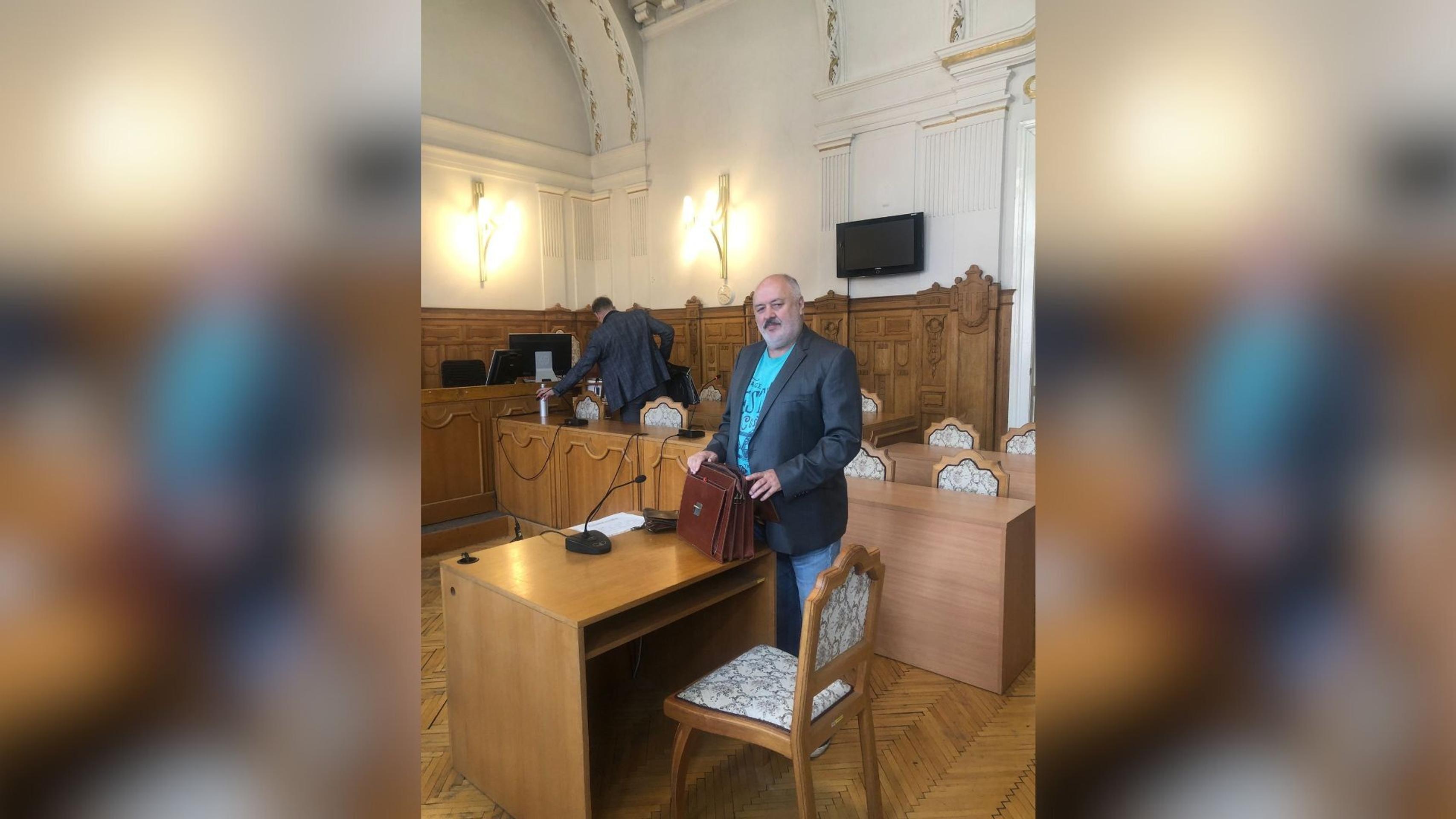 Sudca Pavol Polka na súde.