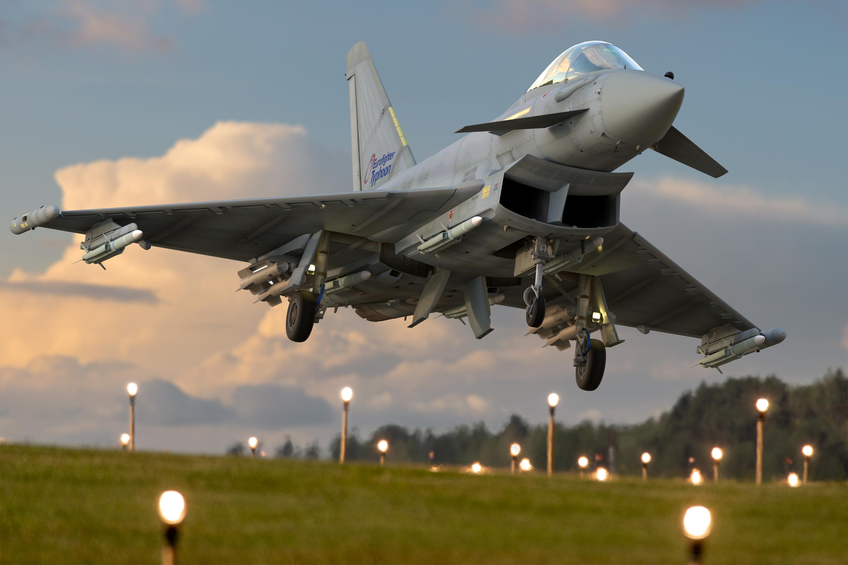 Stíhačka Eurofighter Typhoon