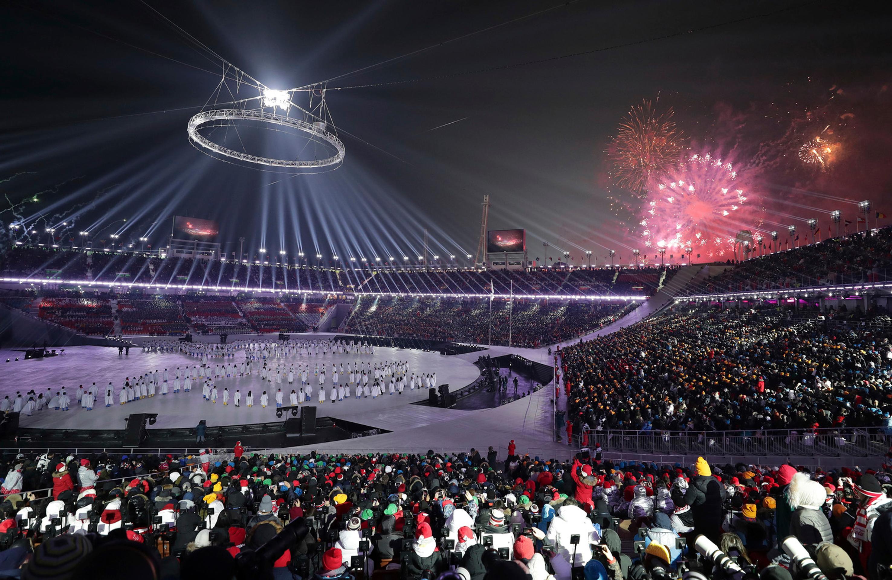 Marockí športovci na otváracom ceremoniáli ZOH 2018.