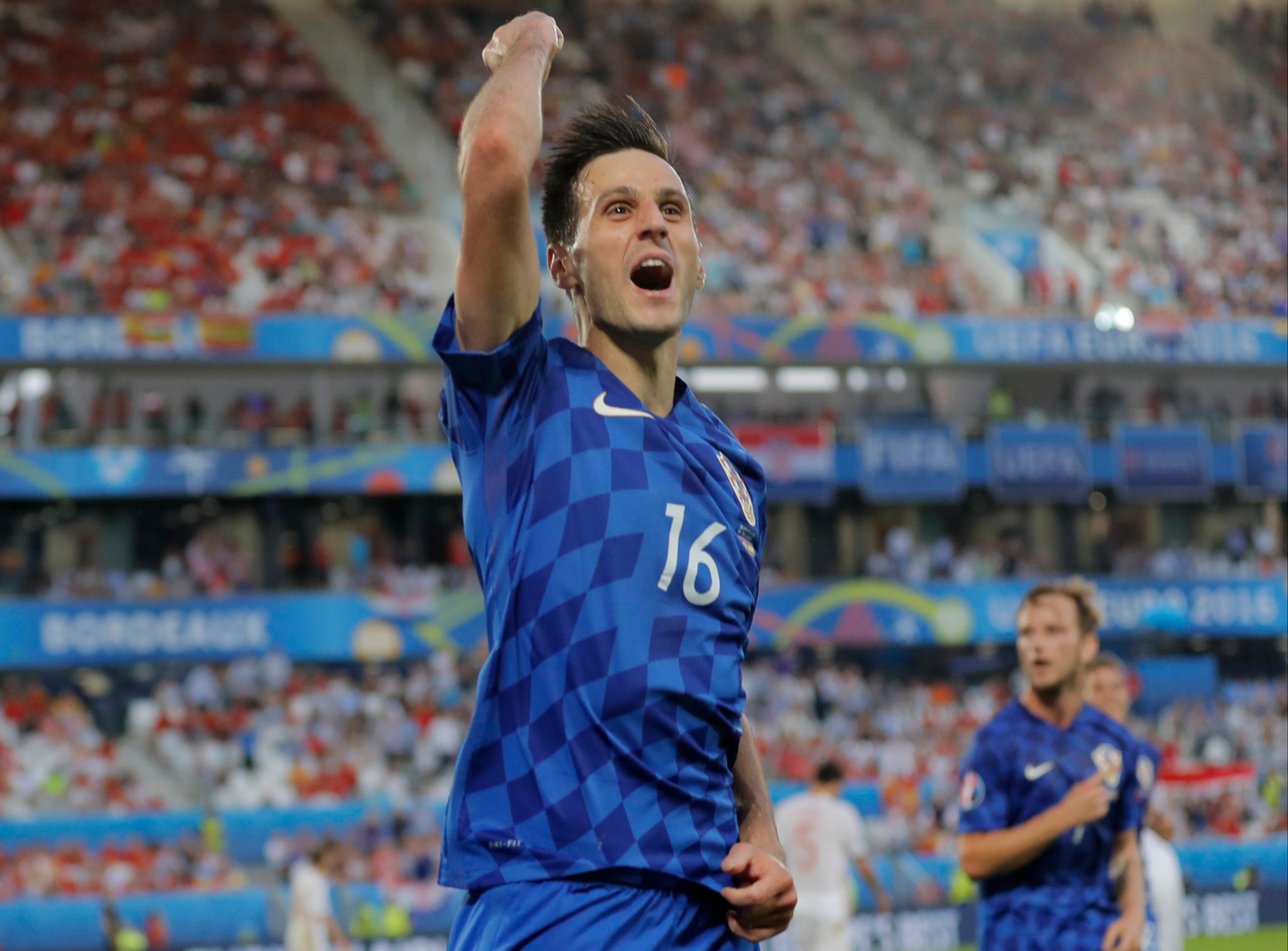 Radosť Nikolu Kaliniča po vyrovnávajúcom góle do španielskej siete na ME.