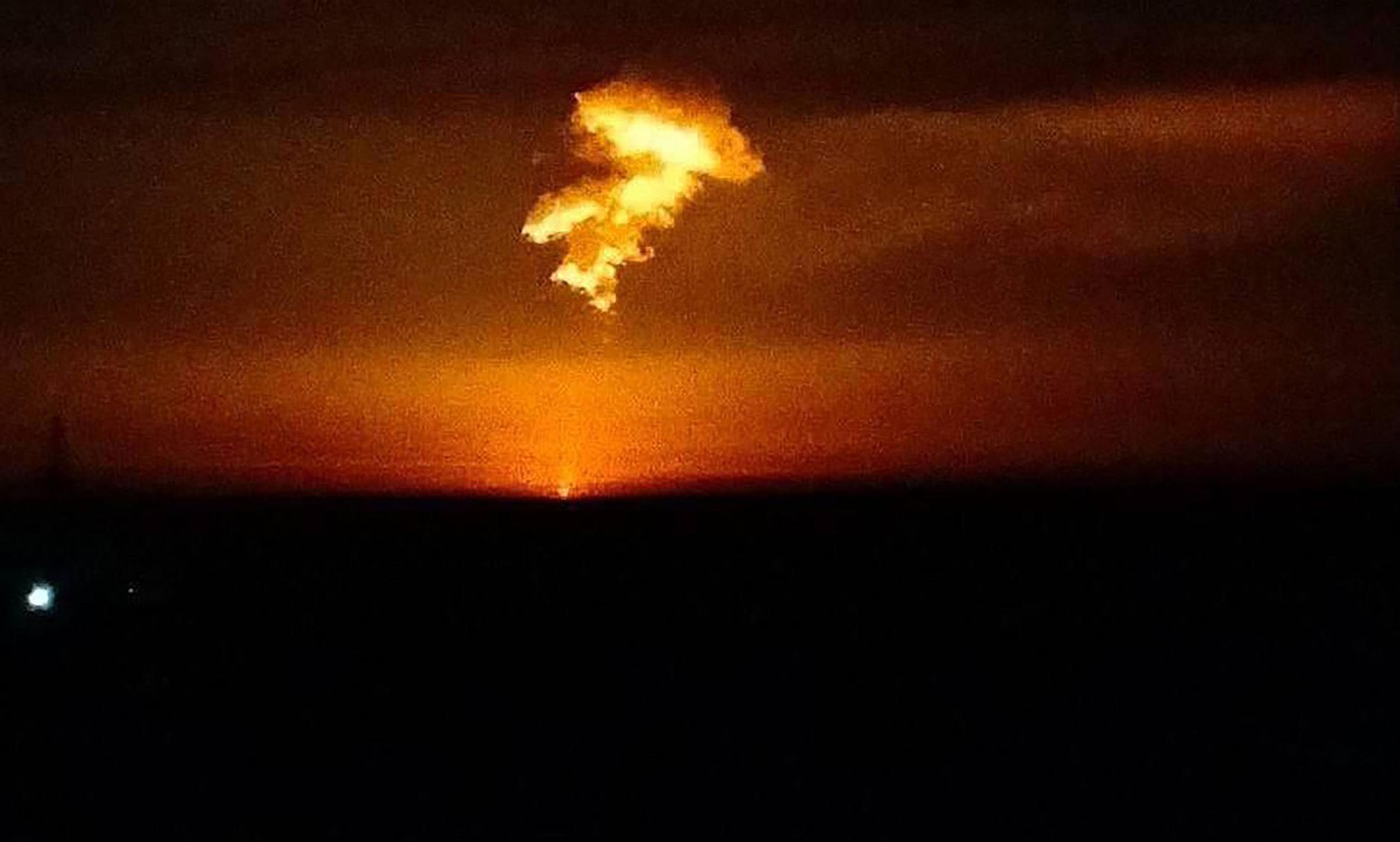 Výbuch čerpacej a meracej plynovej stanice v Sudži.