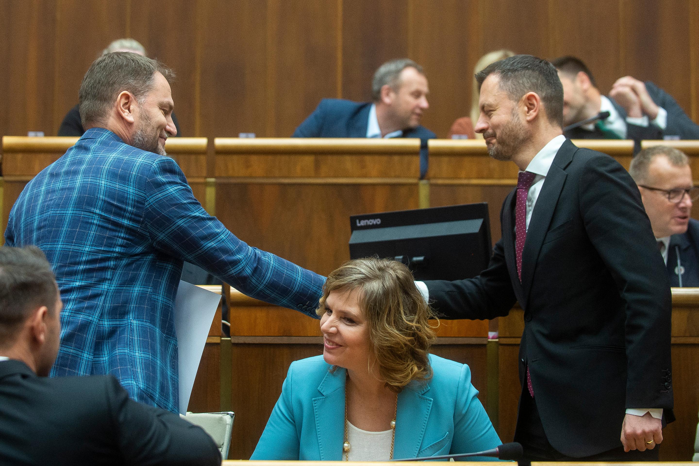 Igor Matovič a Eduard Heger.