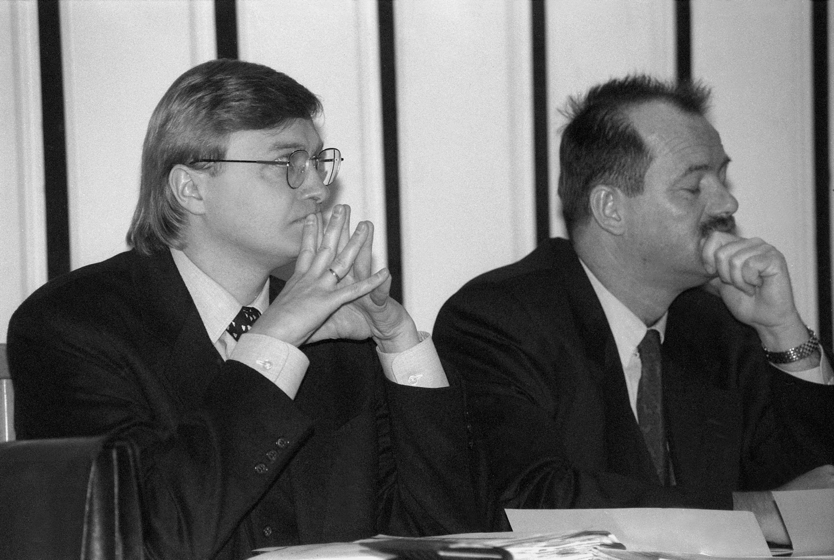 Na archívnej snímke z 24. apríla 1997 v Bratislave Najvyšší súd Slovenskej republiky (NS SR) o žalobe Michala Kováča mladšieho n