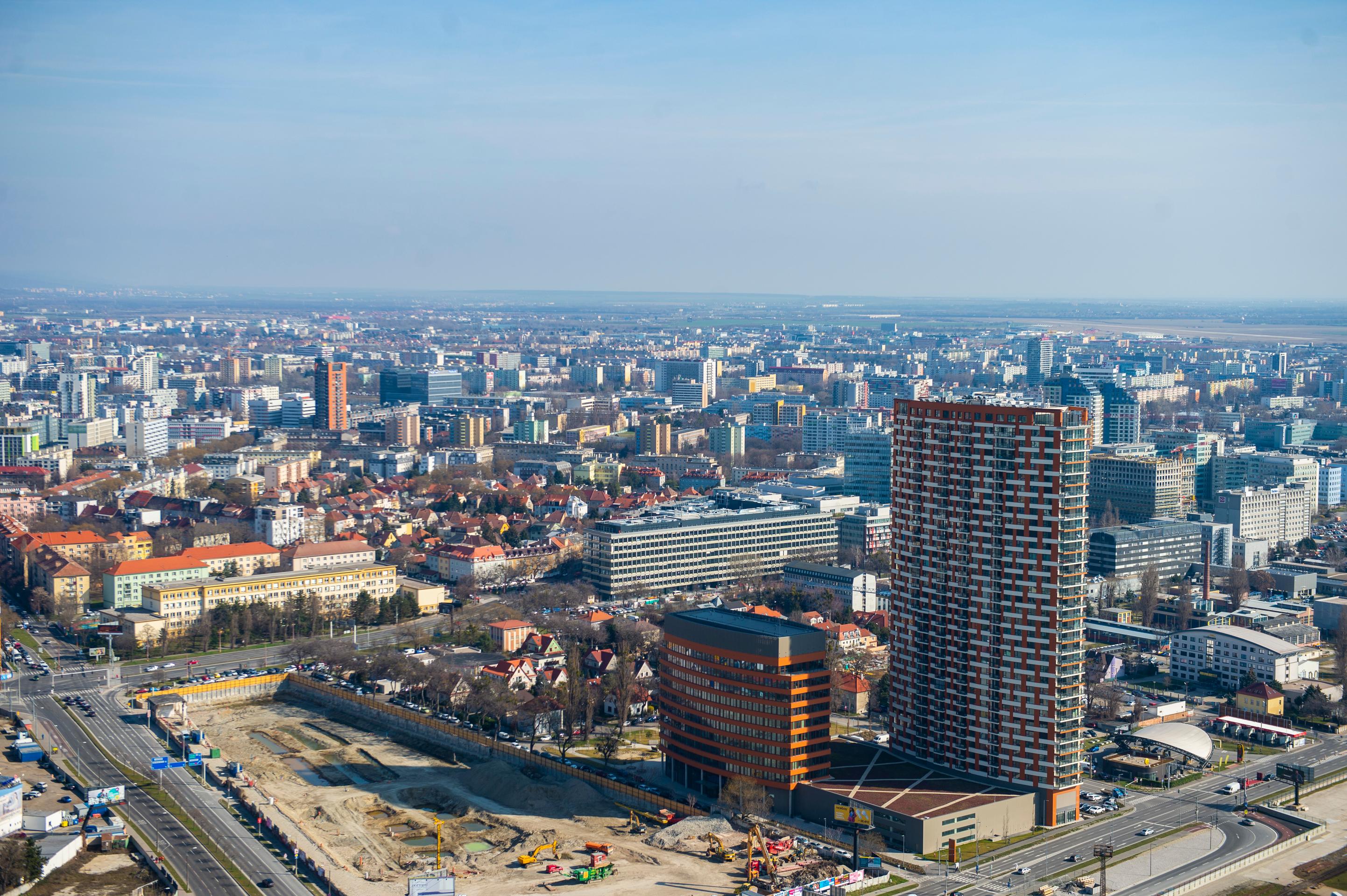 Pohľad na Bratislavu.