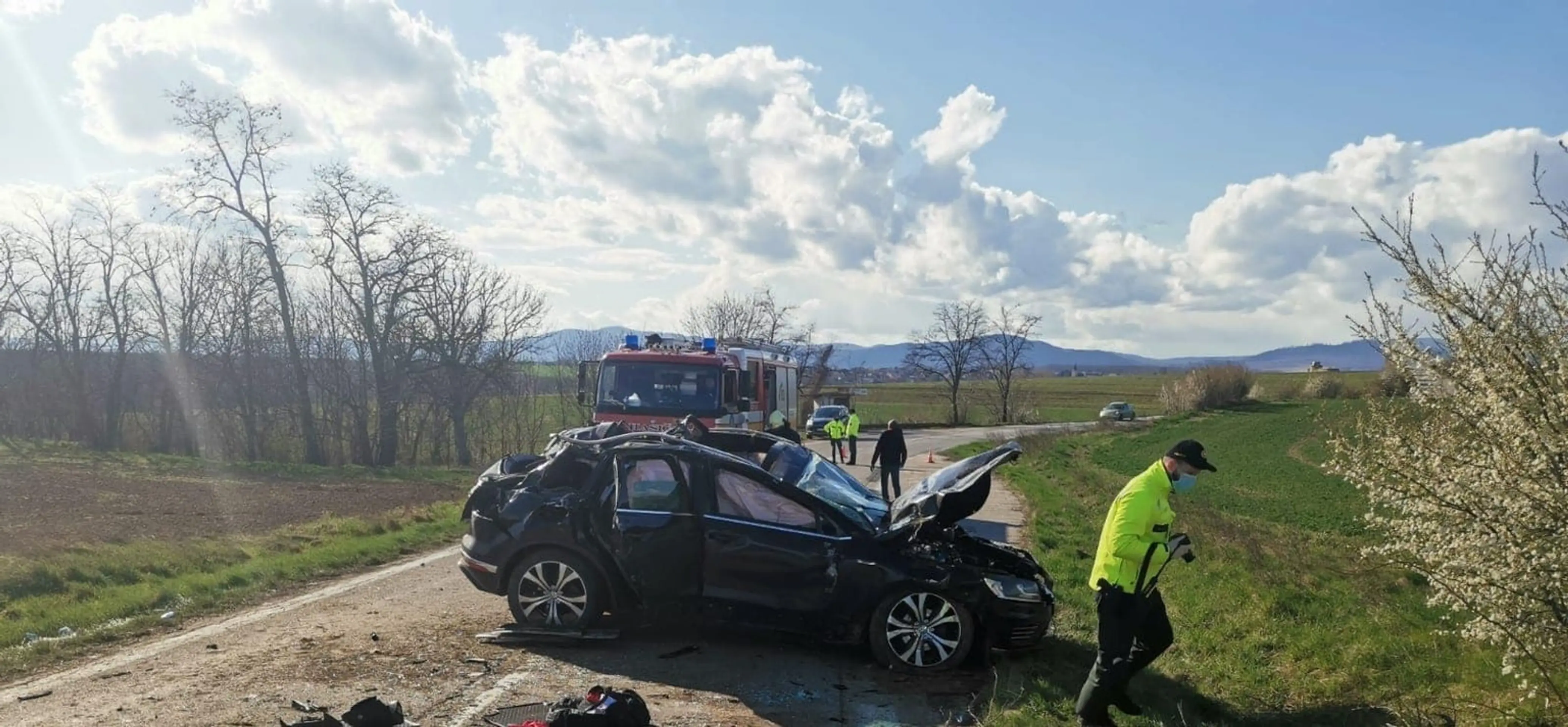 Nehoda pri Budmericiach.