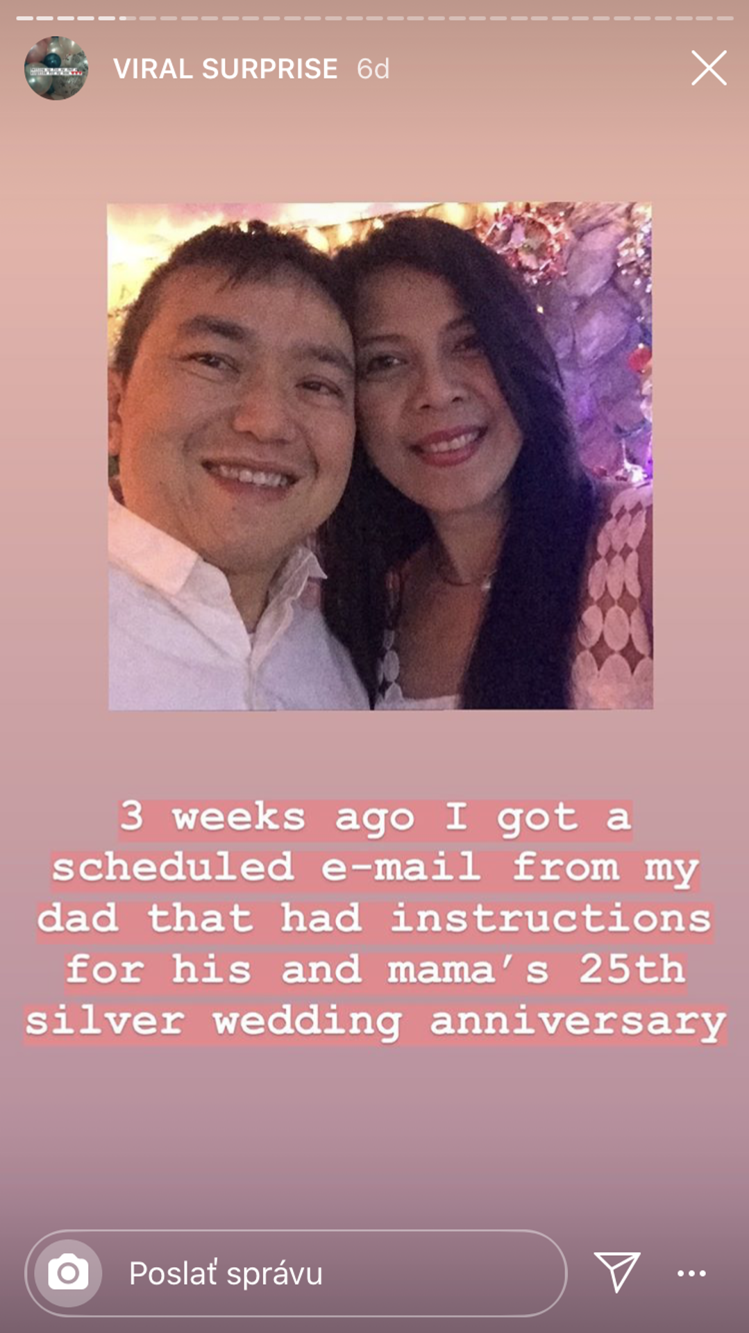 Oslava 25. výročia svadby