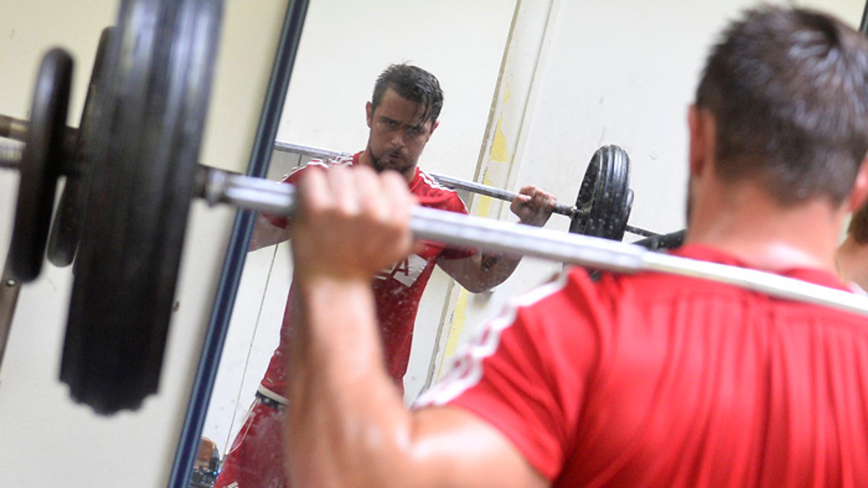 Tomáš Tatar na tréningu.