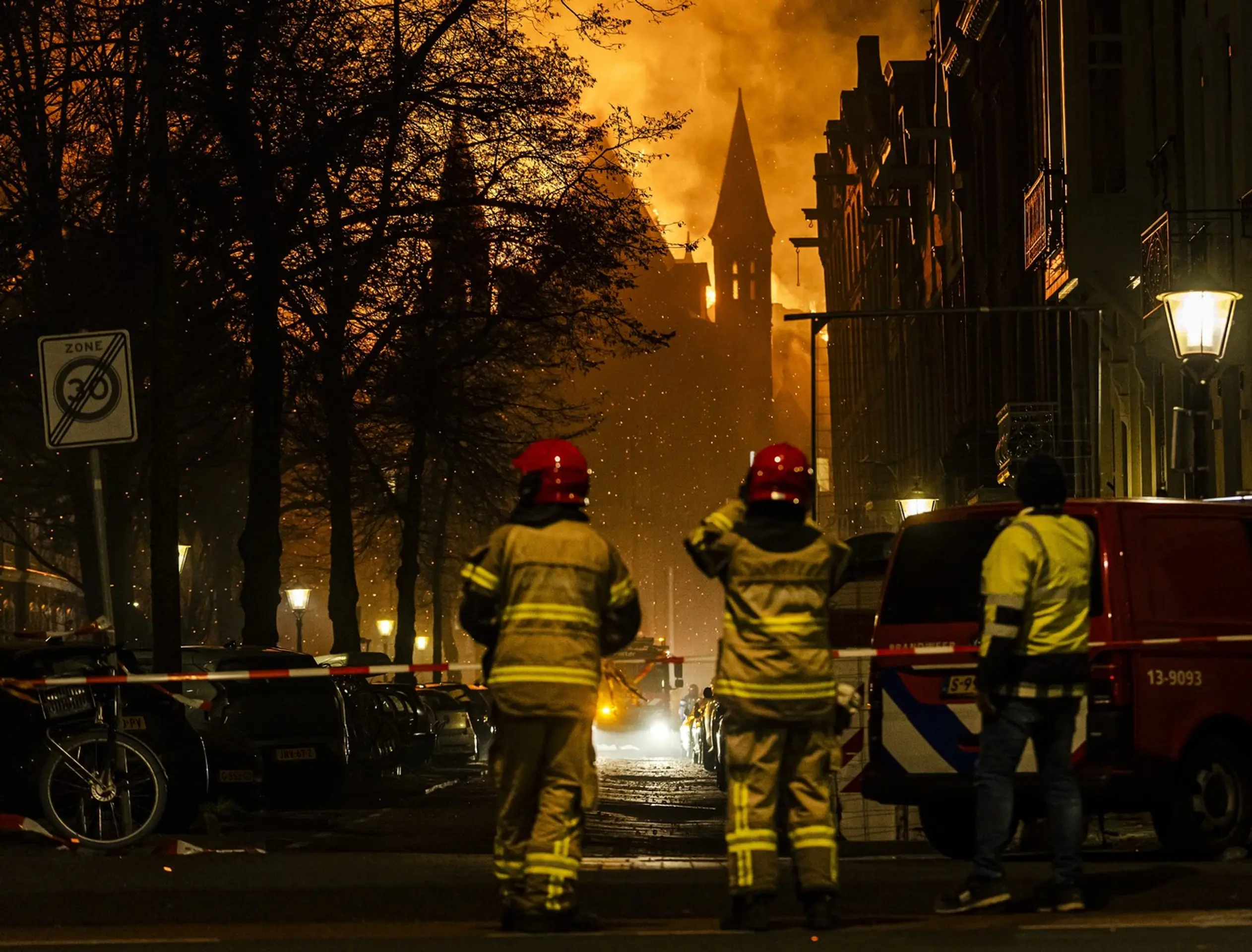 Vondelov kostol v Amsterdame zničil požiar
