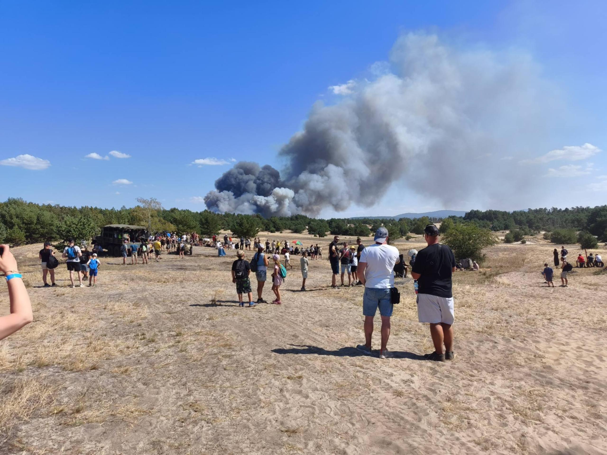 Požiar pri VTSÚ Záhorie