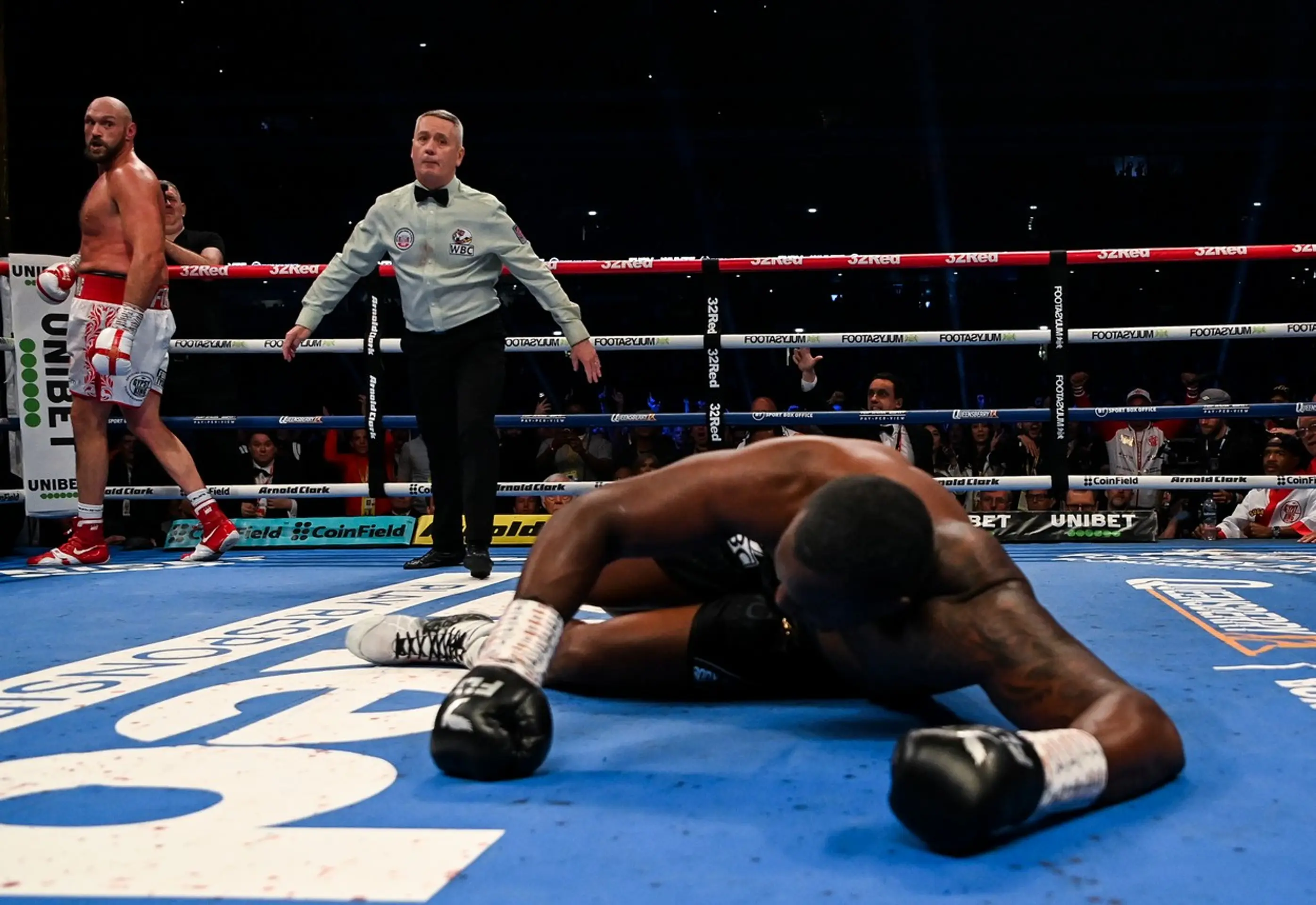 Britský boxer Tyson Fury knokautoval v londýnskom Wembley krajana Dilliana Whytea a vo svojom záverečnom dueli kariéry obhájil titul majstra sveta organizácie WBC v ťažkej váhe.