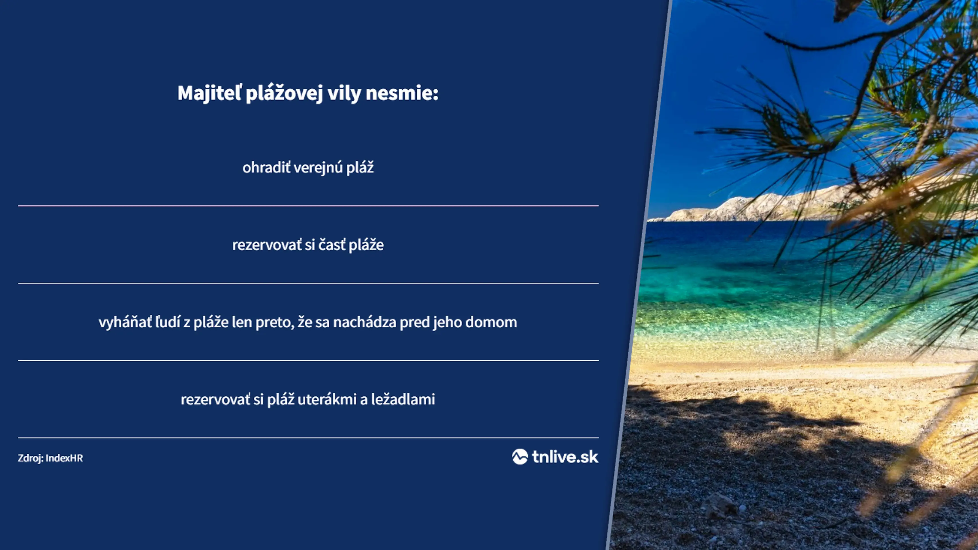 Pravidlá o chorvátskych plážach