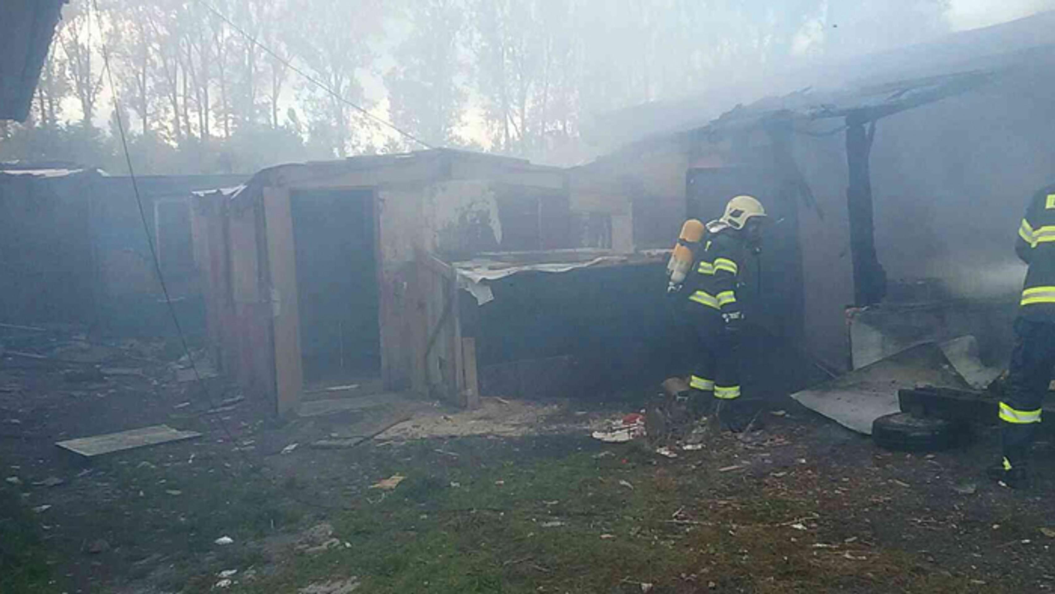 Požiar domu v osade v Liptovskom Mikuláši.