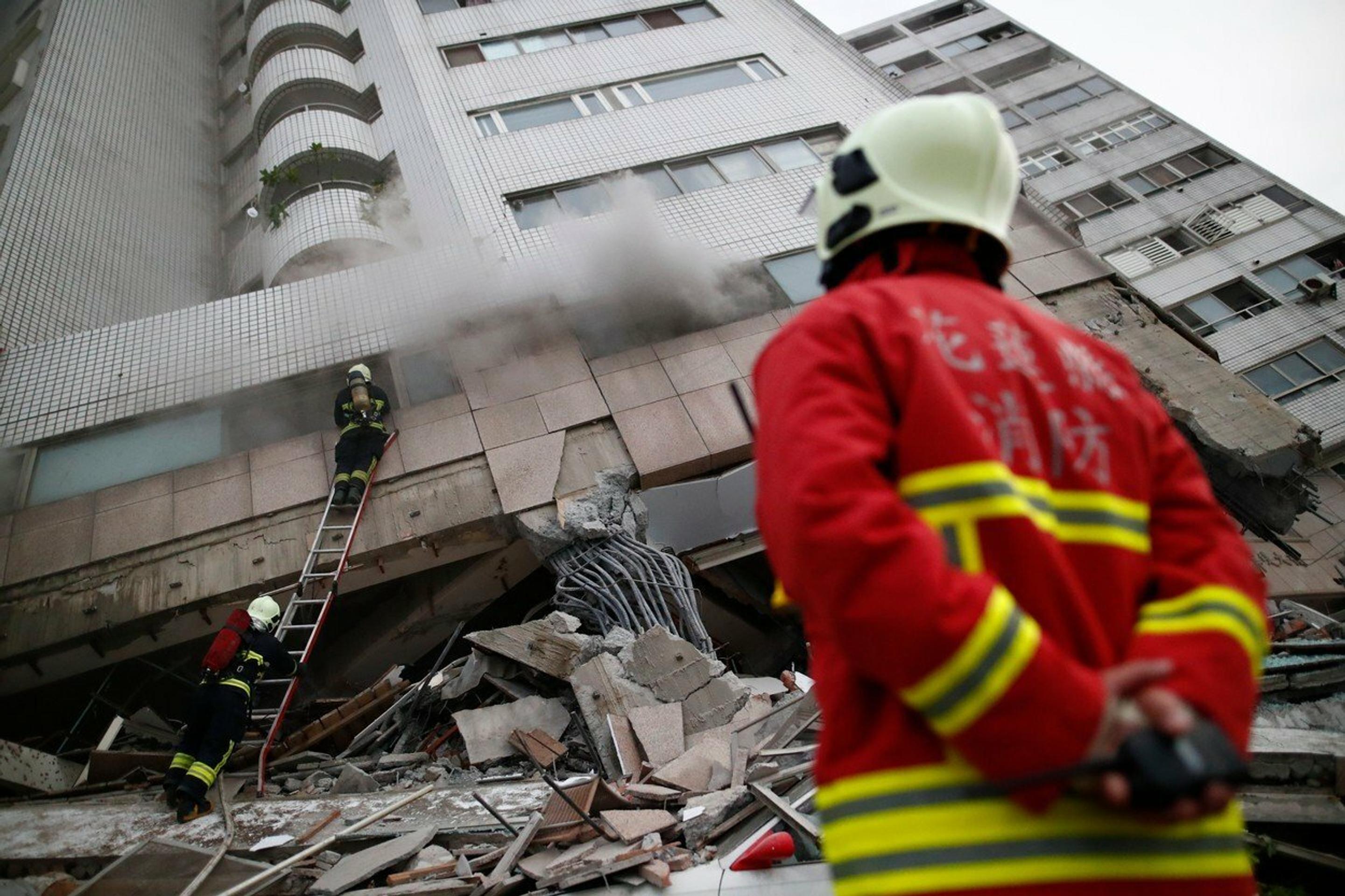 Na miesto najviac postihnuté miesto prišla aj taiwanská prezidentka Cchaj Jing-wen. 