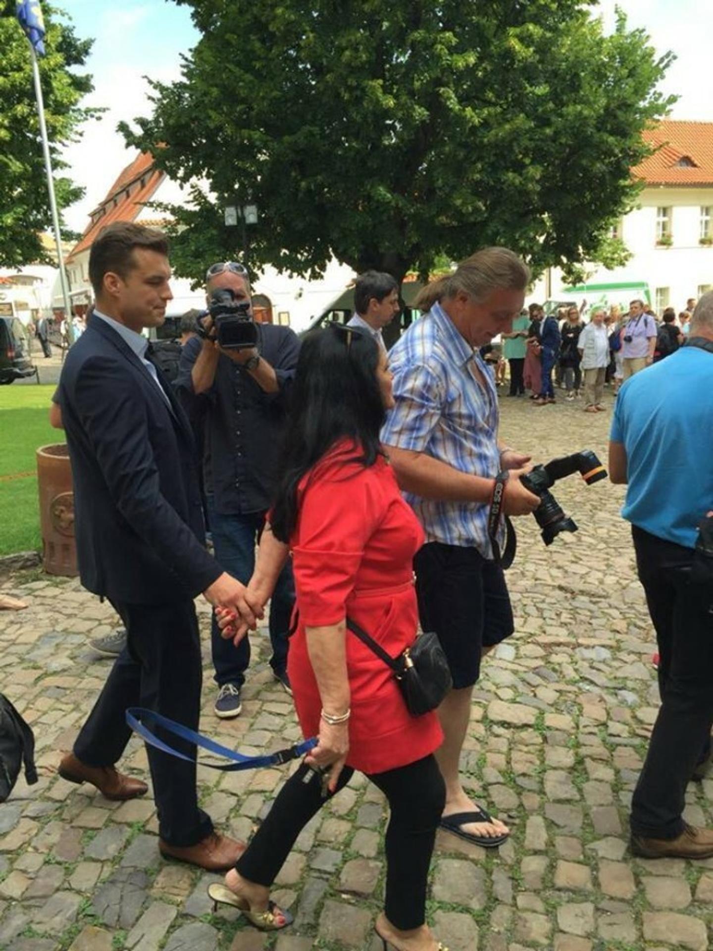 Hana Gregorová s priateľom Ondřejom. 