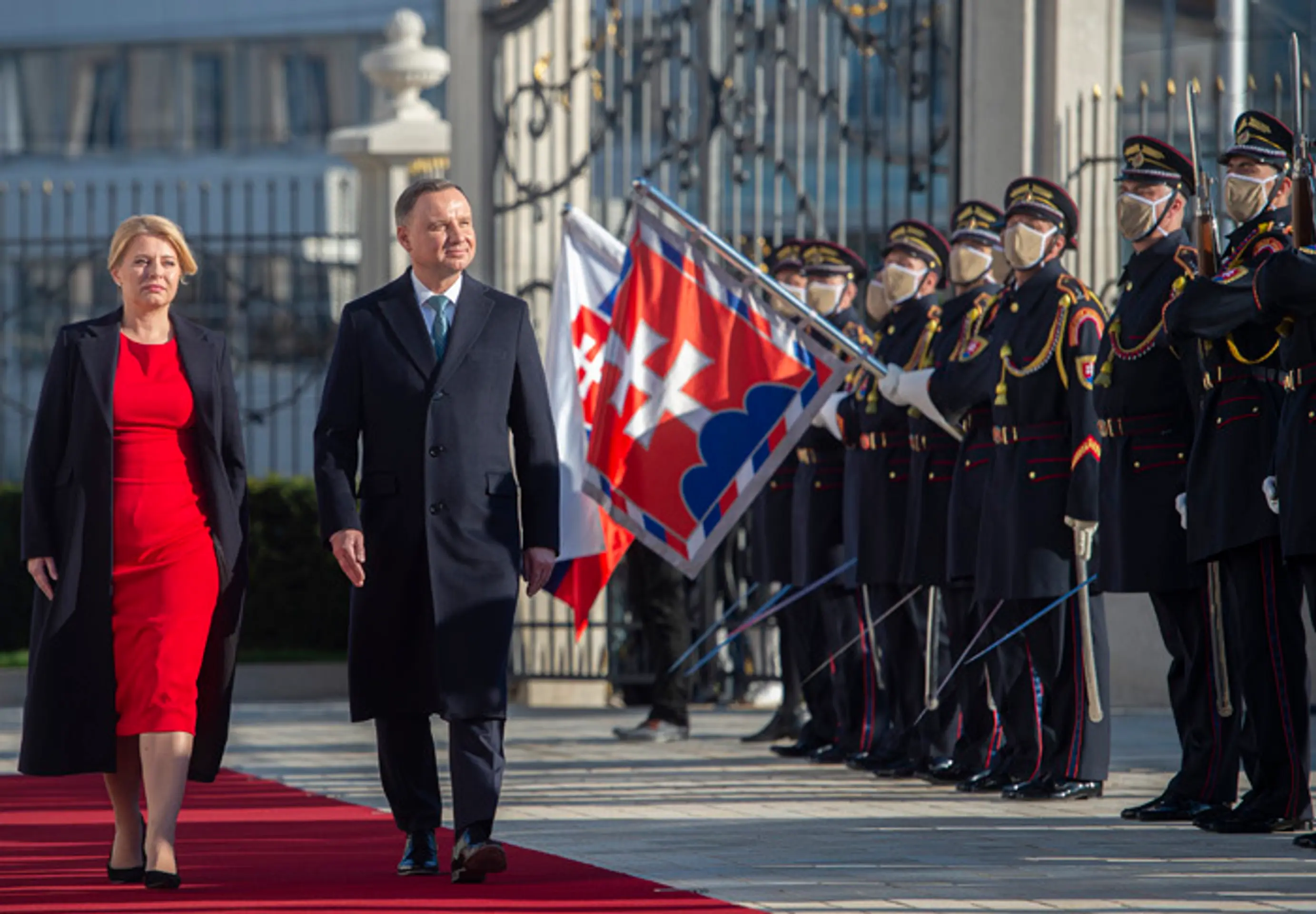 Prezidentka Zuzana Čaputová a jej poľský partner Andrzej Duda.