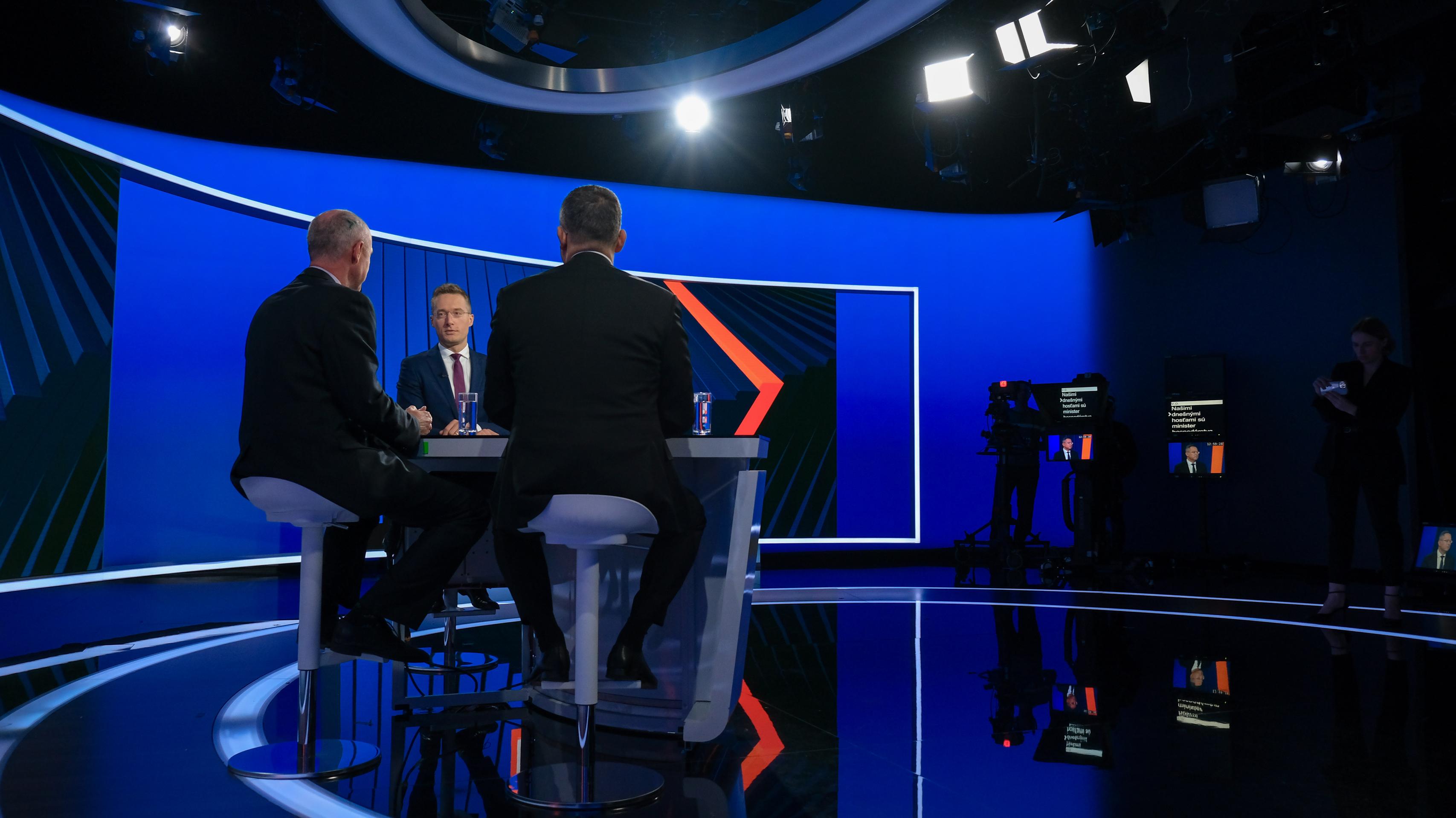 Ladislav Kamenický a Karel Hirman v relácii Na telo.