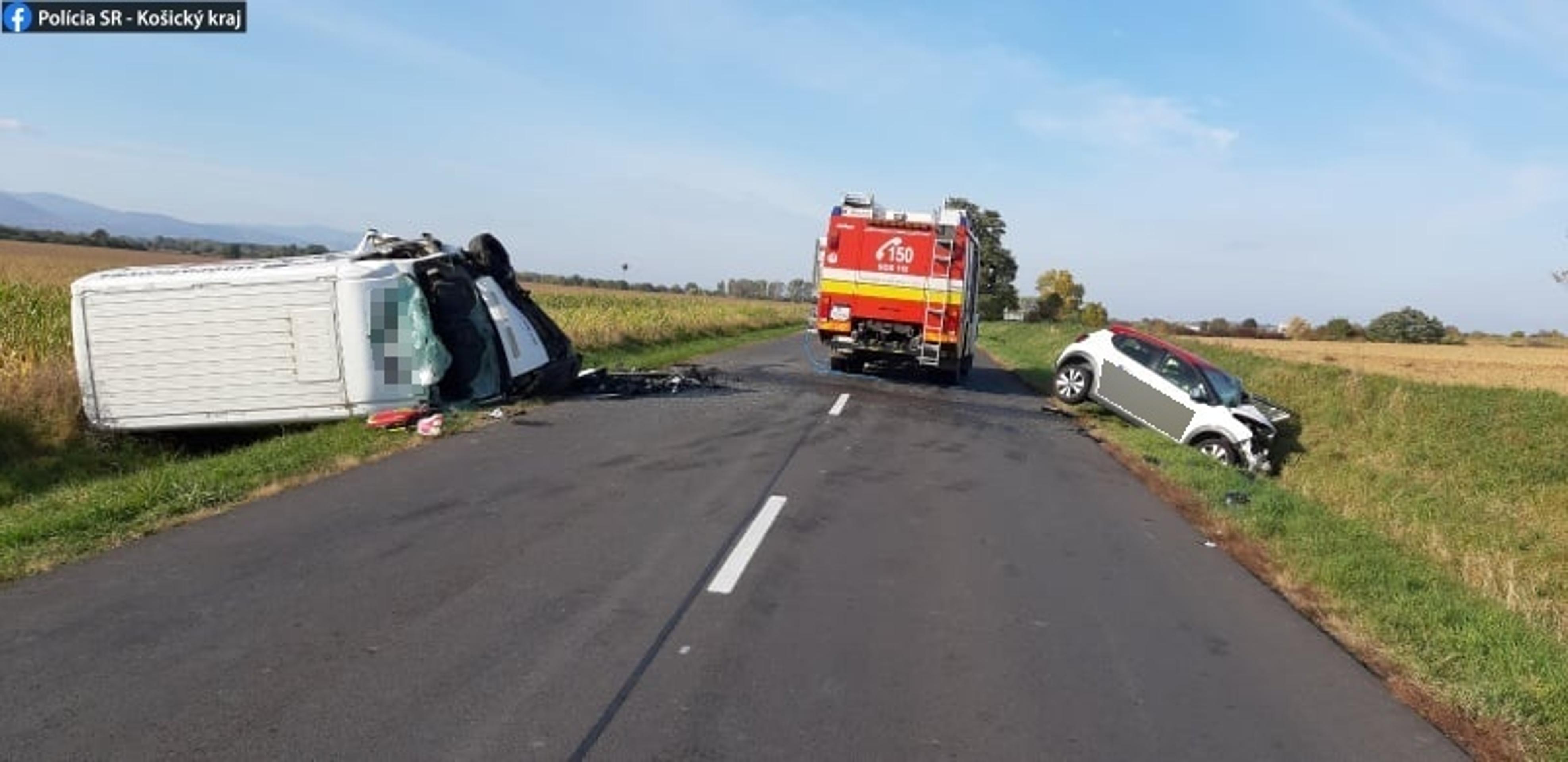 Čelná zrážka v Moravanoch.