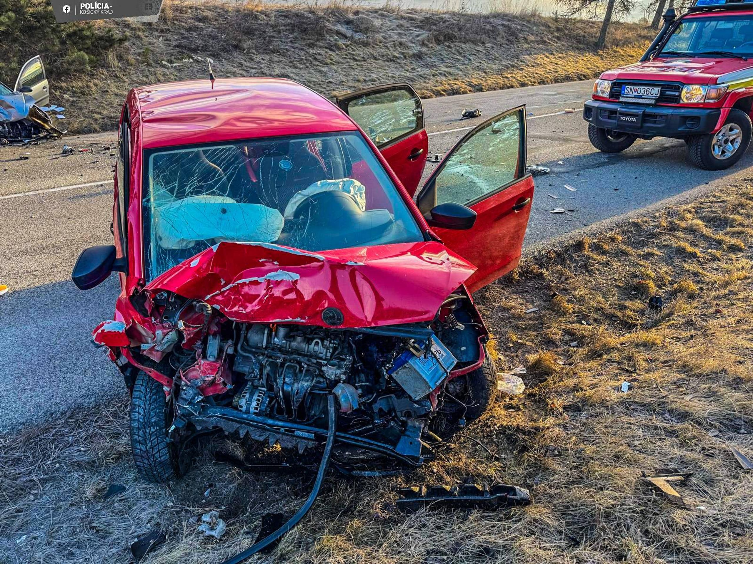 Nehoda za Spišskou Novou Vsou.