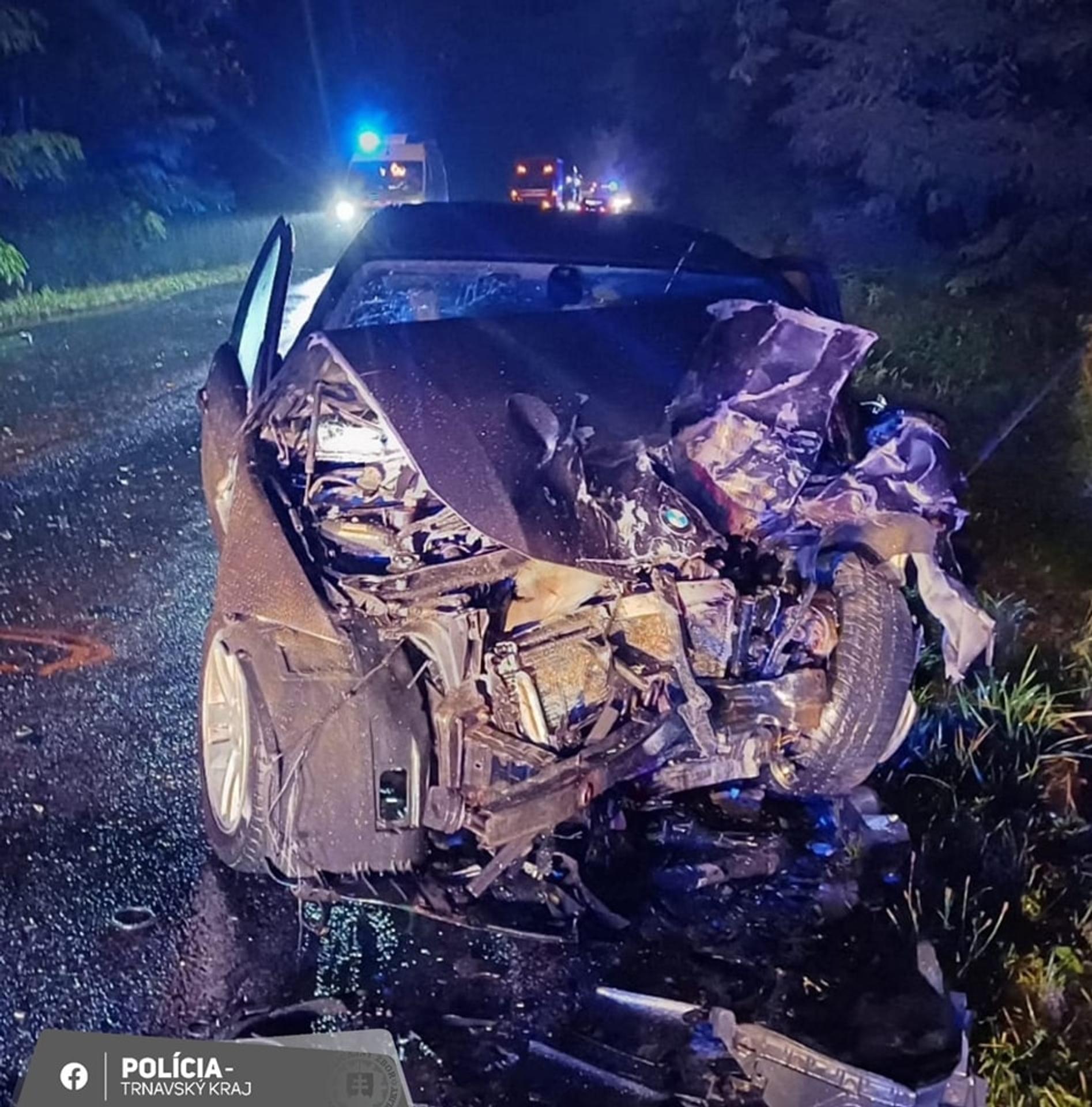 Hromadná nehoda v senickom okrese.