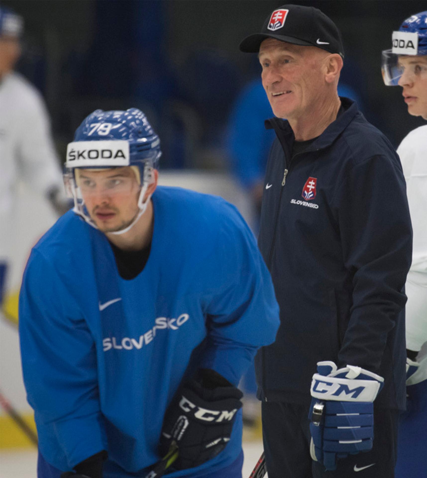 Brankár Patrik Rybár počas tréningu. 