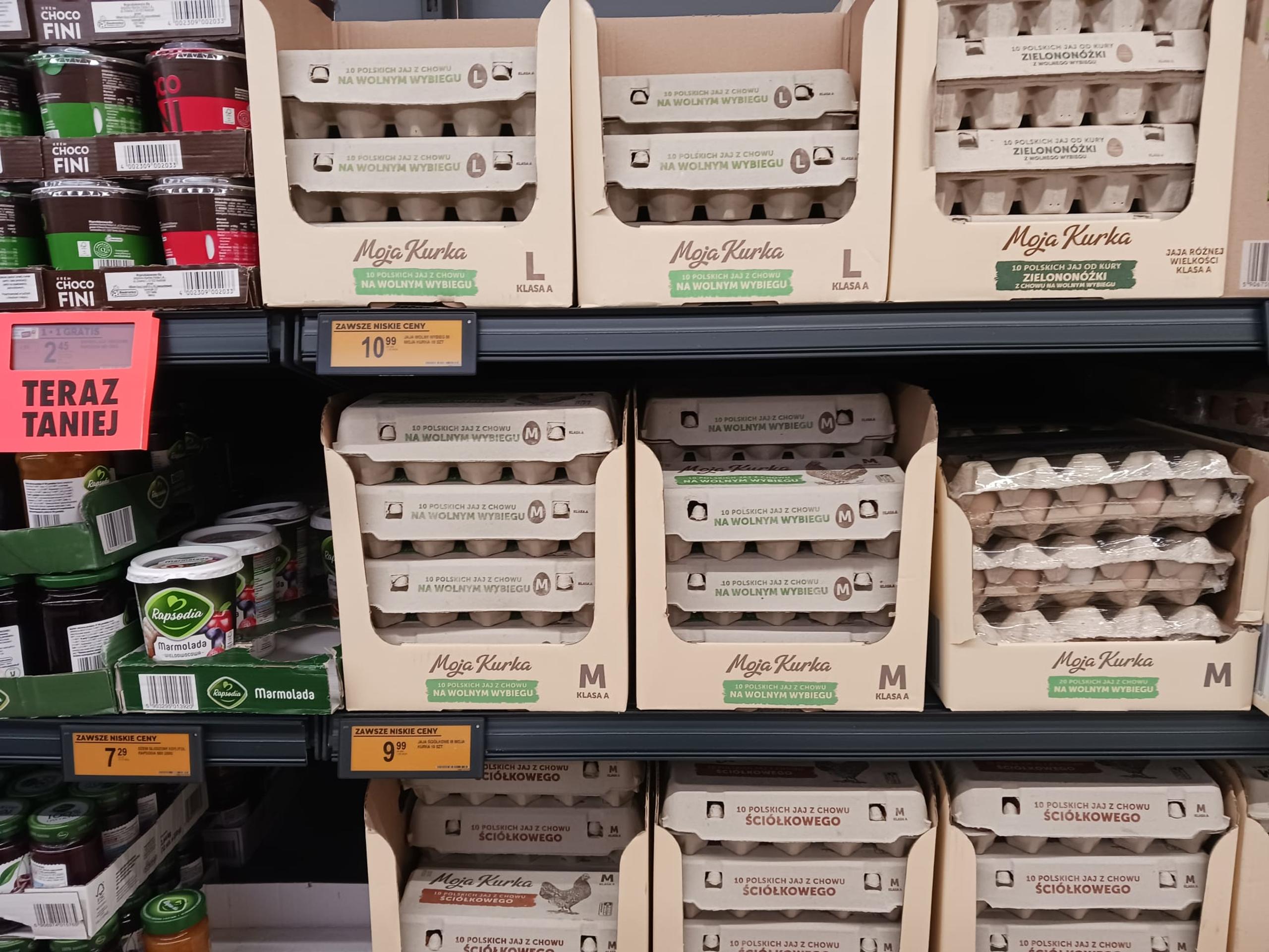 Ceny potravín v Biedronke v Krakove