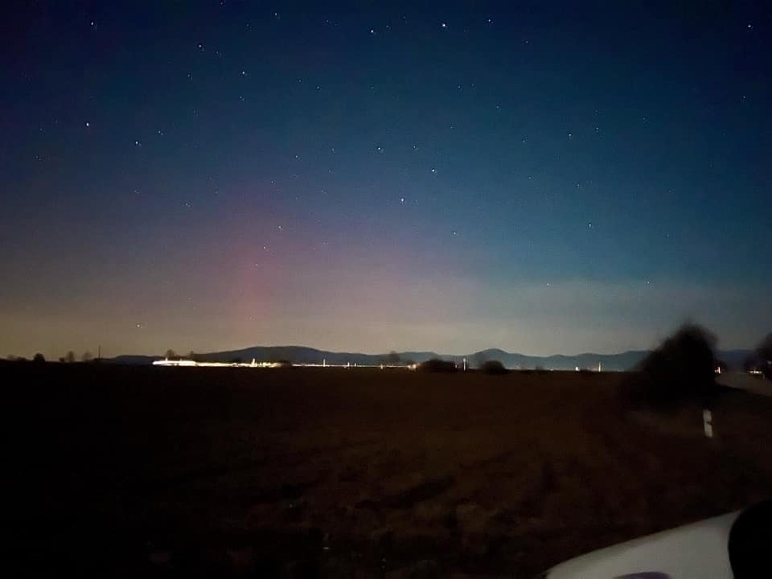 Polárna žiara nad Slovenskom