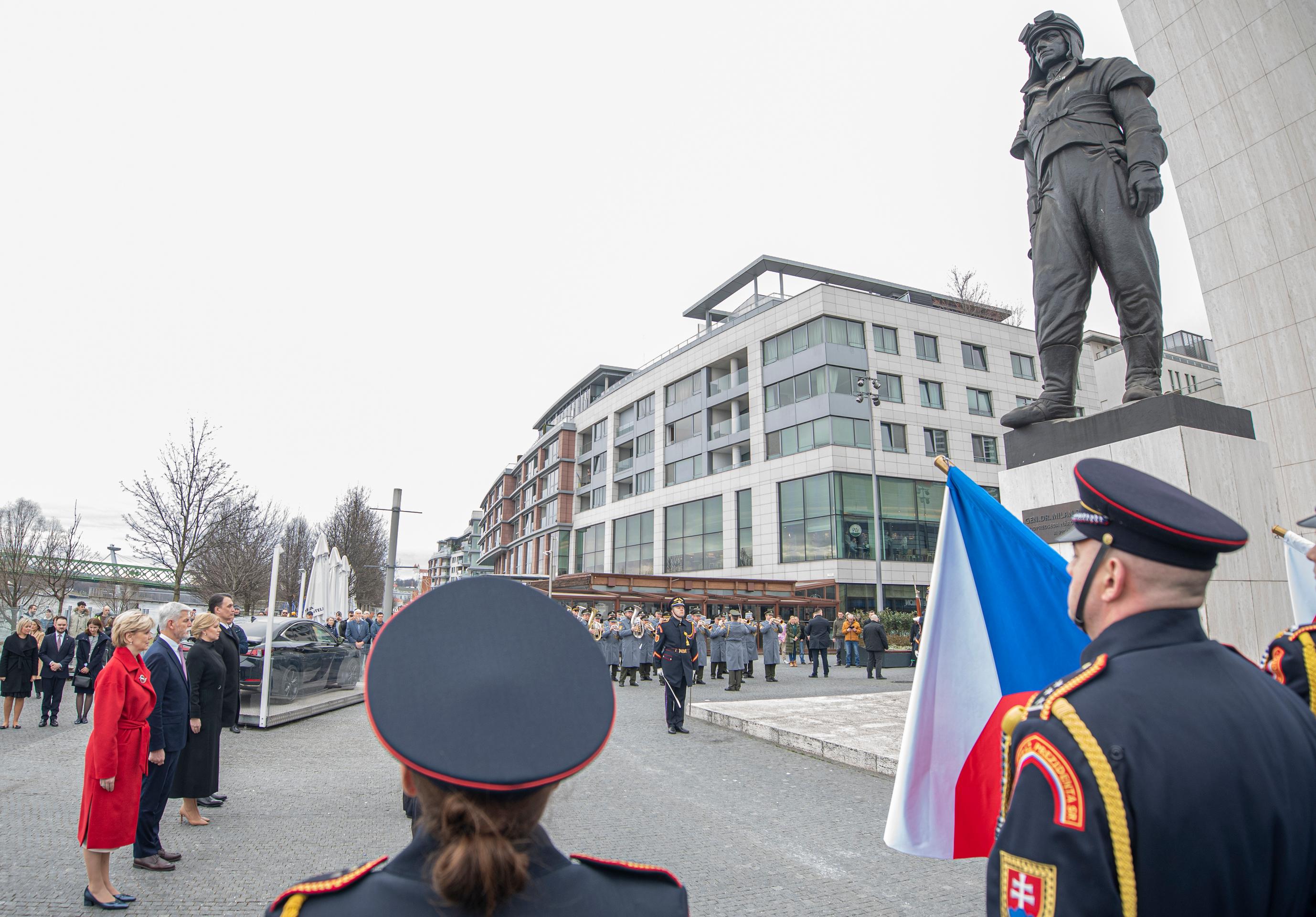 Nový český prezident Petr Pavel na návšteve Slovenska.